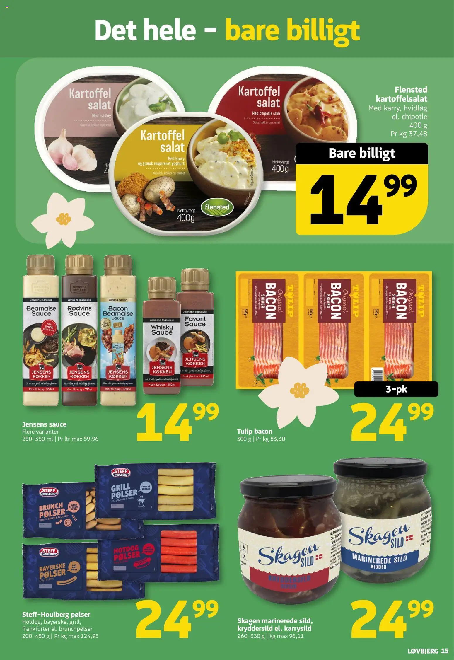 Løvbjerg tilbudsavis – gyldig fra 08.05.2026 | Side: 15 | Produkter: Karry, Pølser, Salt, Grill