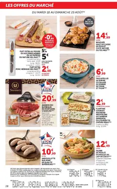 Super U - Prévisualisation de Super U - Les prix bas de la semaine valide à partir de 18/08/2026 | Page: 28 | Produits: Charcuterie, Courgette, Pomme de terre, Jambon