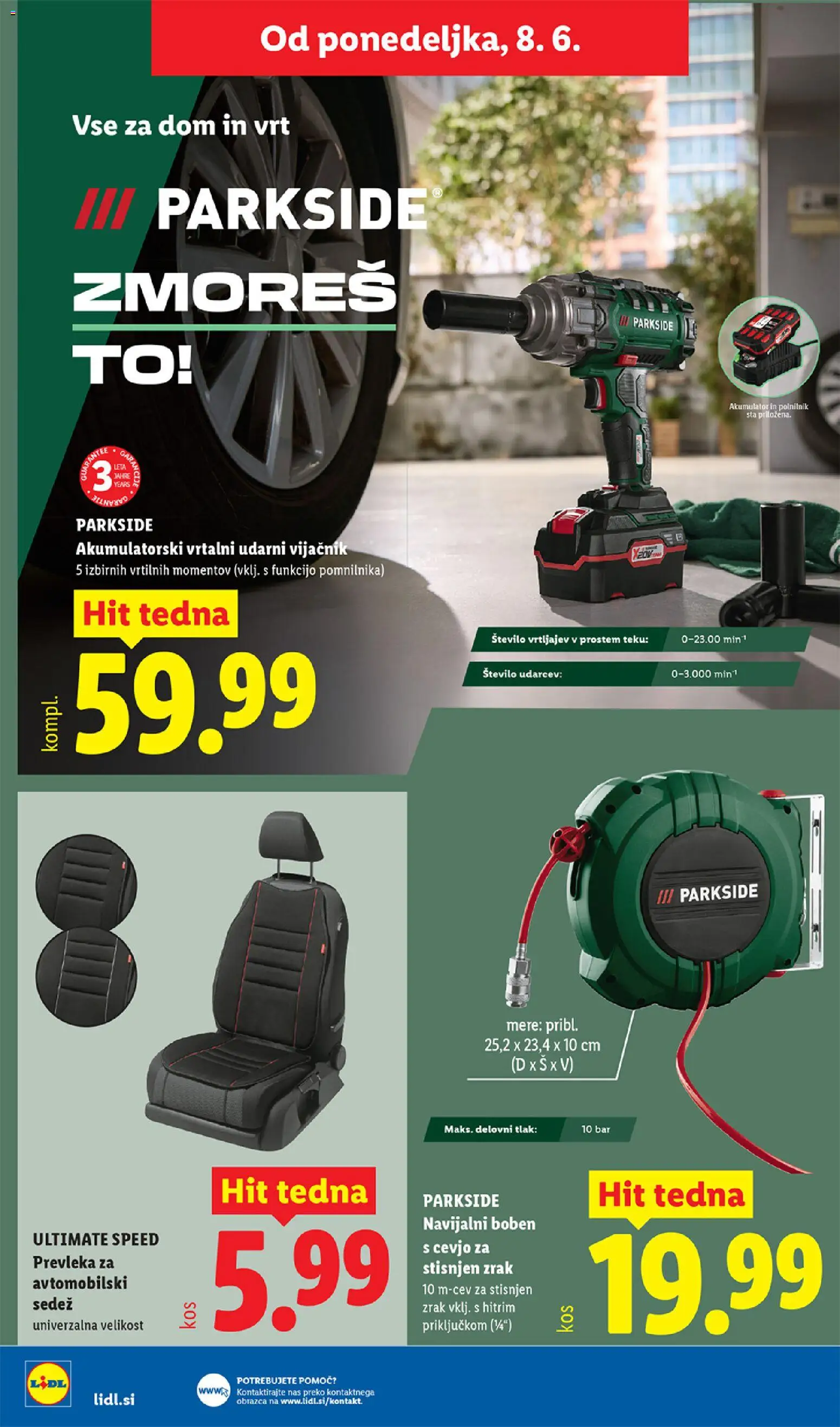 Novi Lidl katalog ponudbe – veljaven od 04.06.2026 | Stran: 56 | Izdelki: Prevleka, Akumulator, Polnilnik