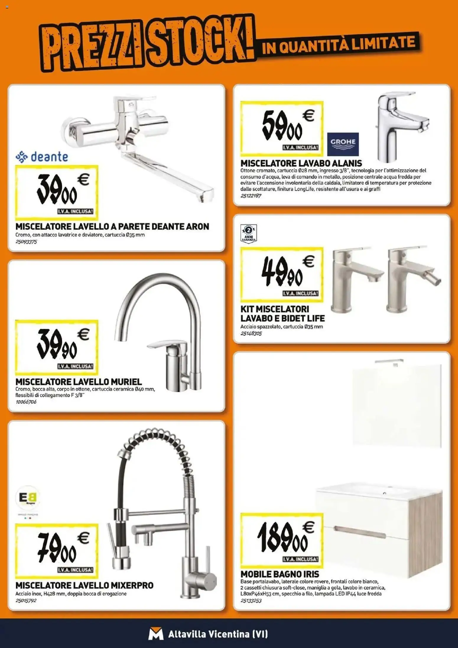 Nuovo TECNOMAT catalogo Altavilla Vicentina dal 29/10/2026 > offerte anteprima 🛍️ | Pagina: 5 | Prodotti: Lavello, Miscelatore, Bagno, Specchio