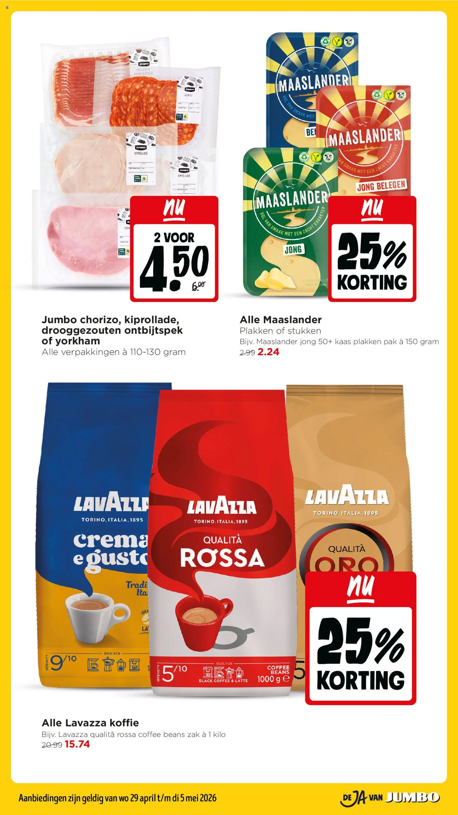 {H1} | Pagina: 5 | Producten: Kaas, Koffie, Lavazza, Zak