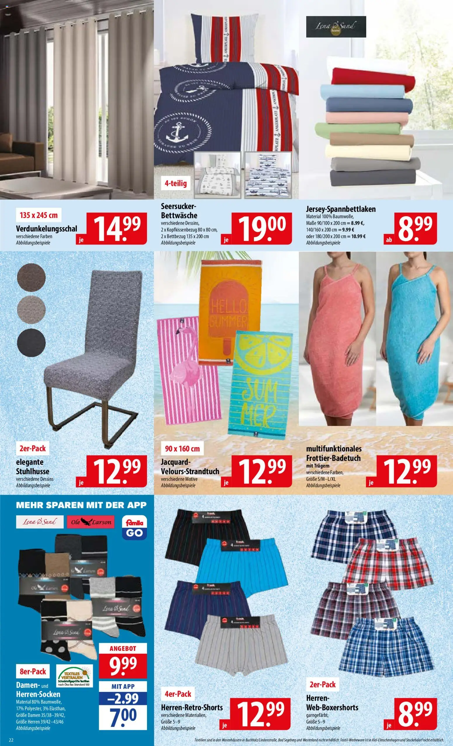 Famila Prospekt – gültig ab 08.06.2026 | Seite: 22 | Produkte: Bettwäsche, Bad