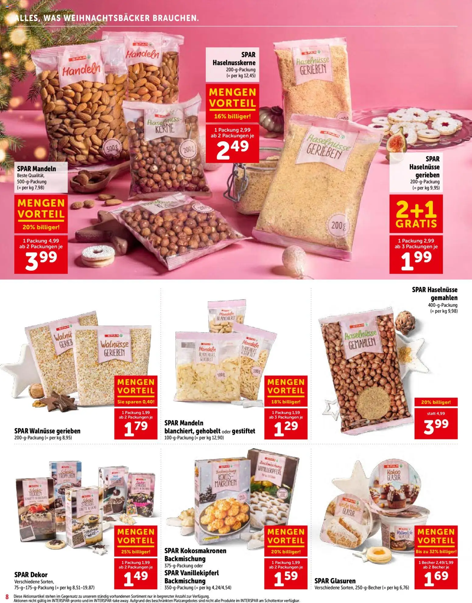 Interspar Sonderfolder Backen gültig ab 01.10.2026 | Seite: 8 | Produkte: Haselnüsse