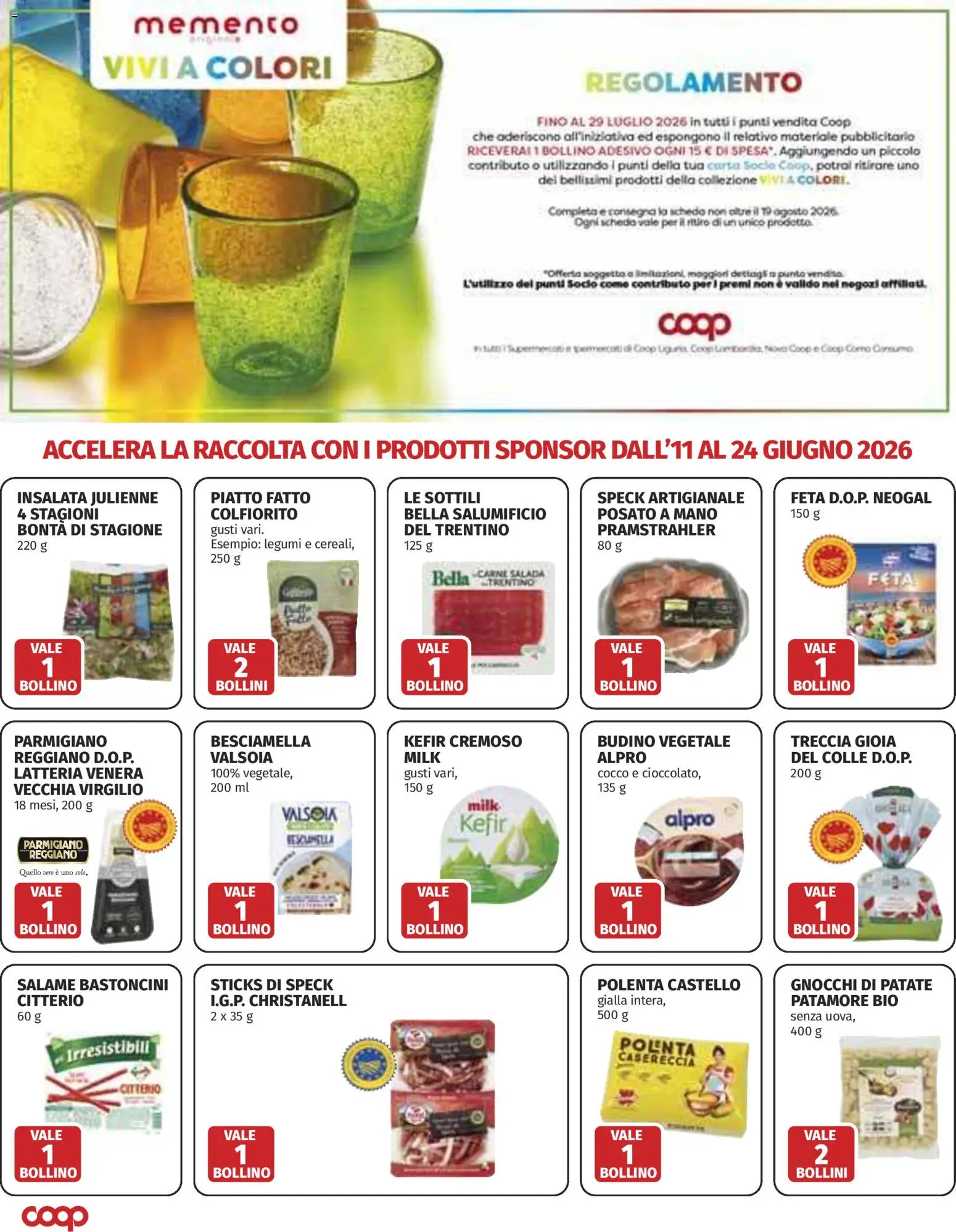 Volantino COOP del 11.06.2026 | Pagina: 20 | Prodotti: Salame, Insalata, Patate, Budino