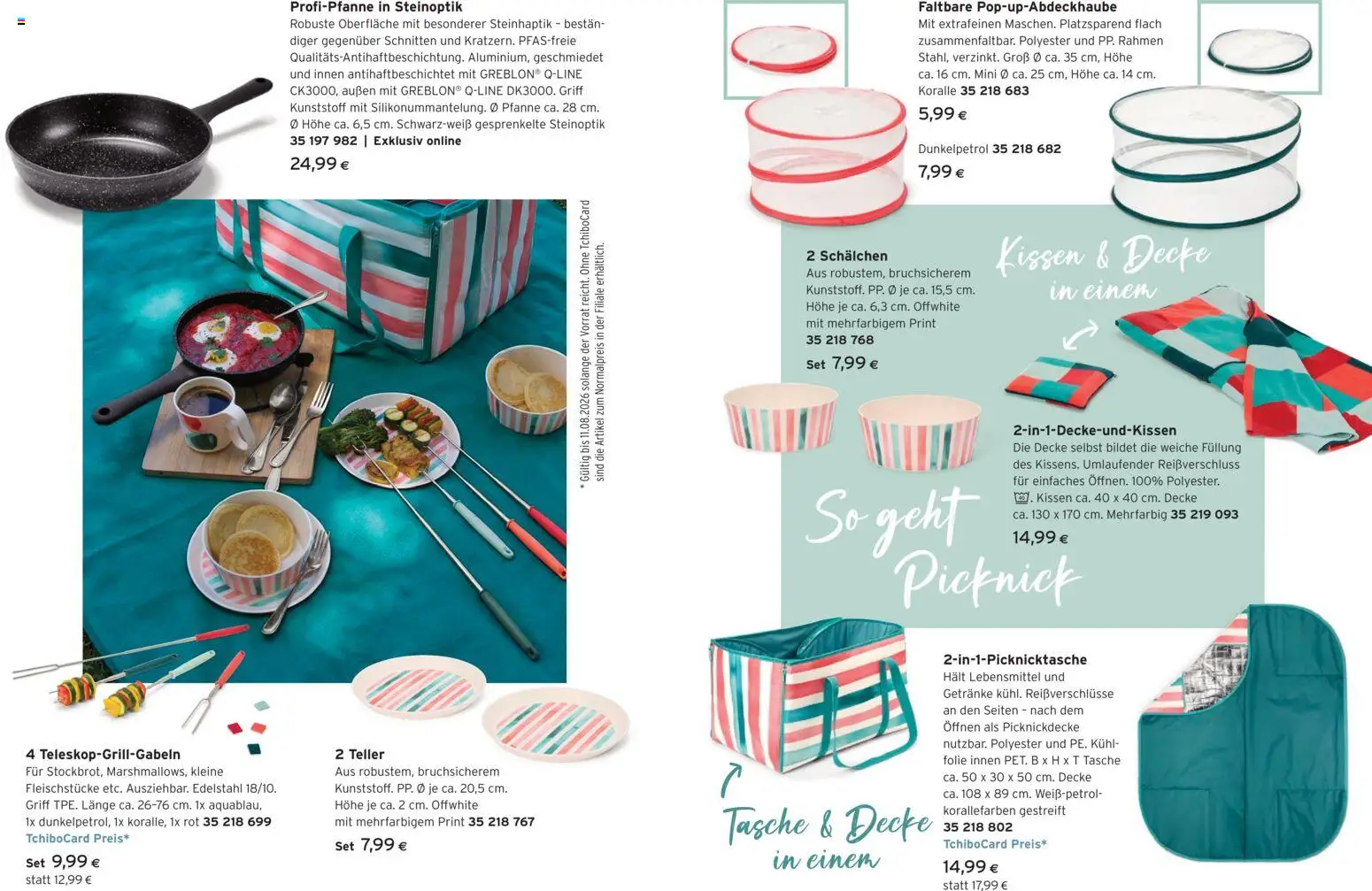 Tchibo Eduscho Tchibo Magazin gültig ab 15.07.2026 | Seite: 10 | Produkte: Libacomb, Tasche, Kissen, Decke