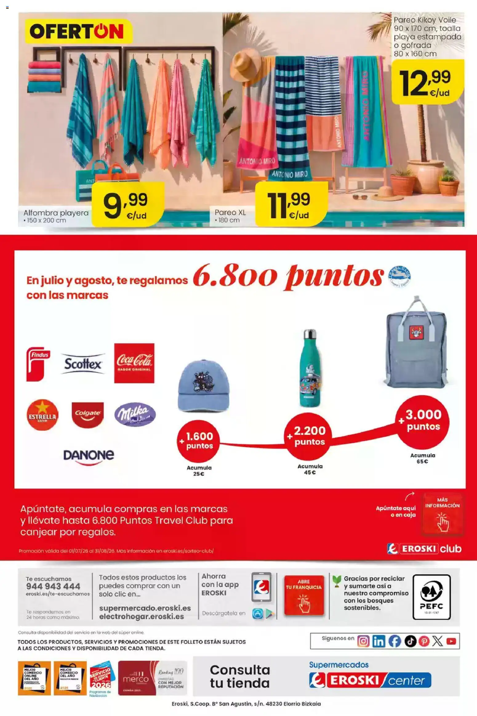 Eroski folleto Center │ válido desde el 16/07/2026 | Página: 28 | Productos: Té, Caja, Alfombra