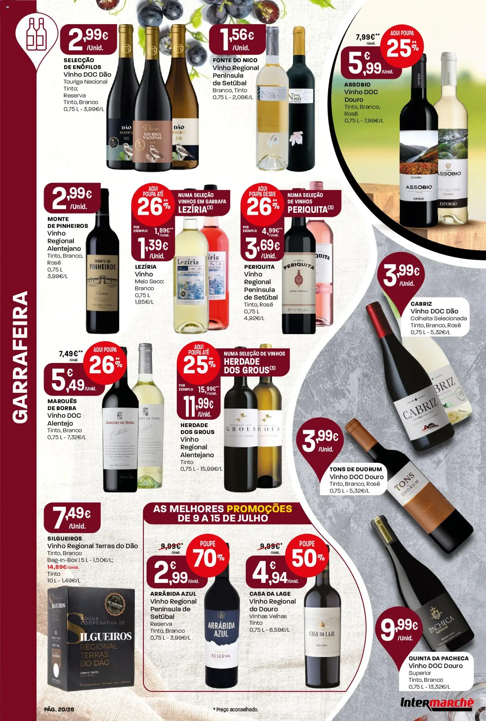 Intermarché Folheto Contact │ válido de 09/07/2026 | Página: 20 | Produtos: Vinho, Vinho tinto