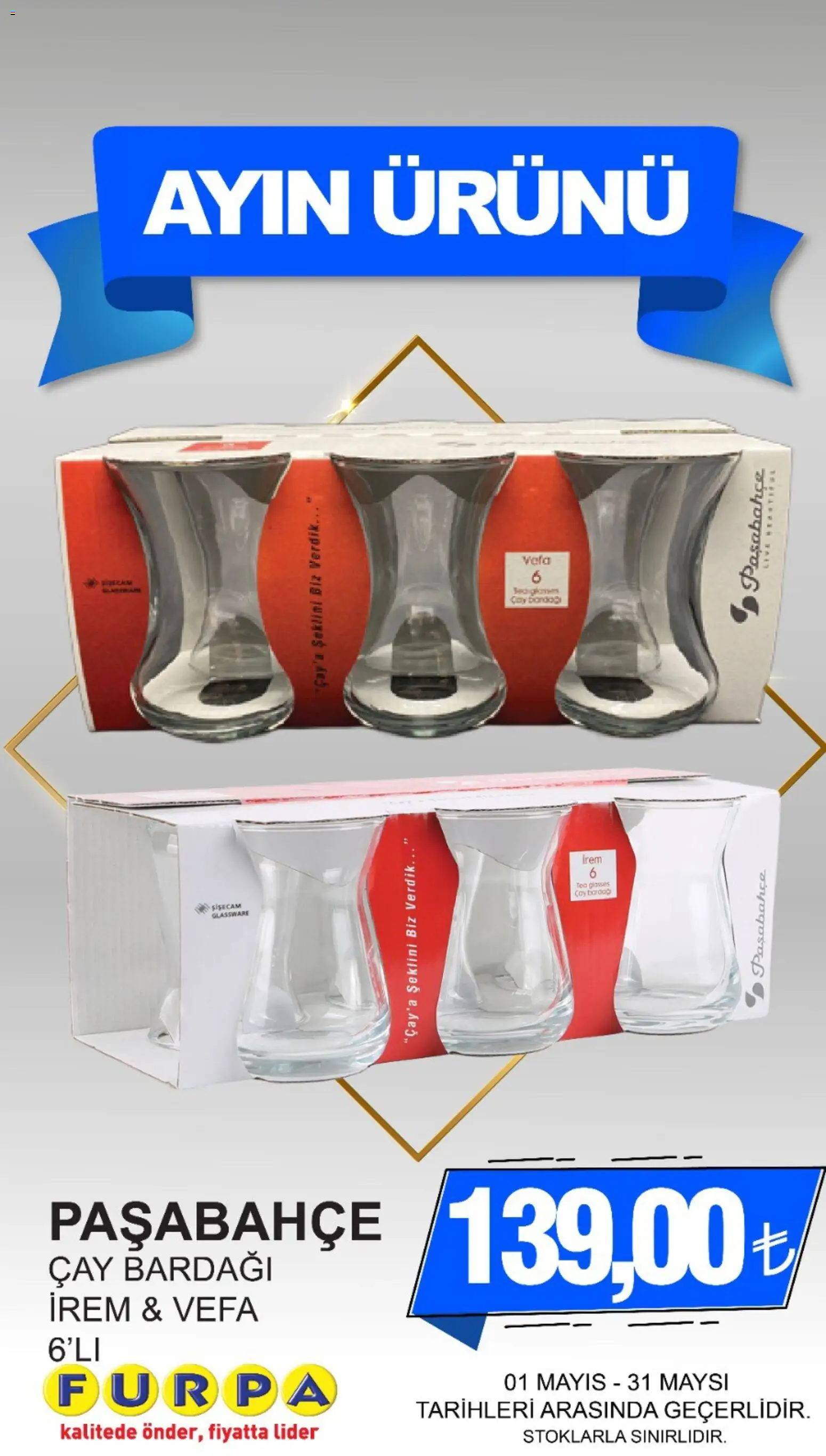 Furpa Katalog - 01.05.2026 tarihinden itibaren geçerlidir | Sayfa: 19 | Ürünler: Çay, Çay bardağı