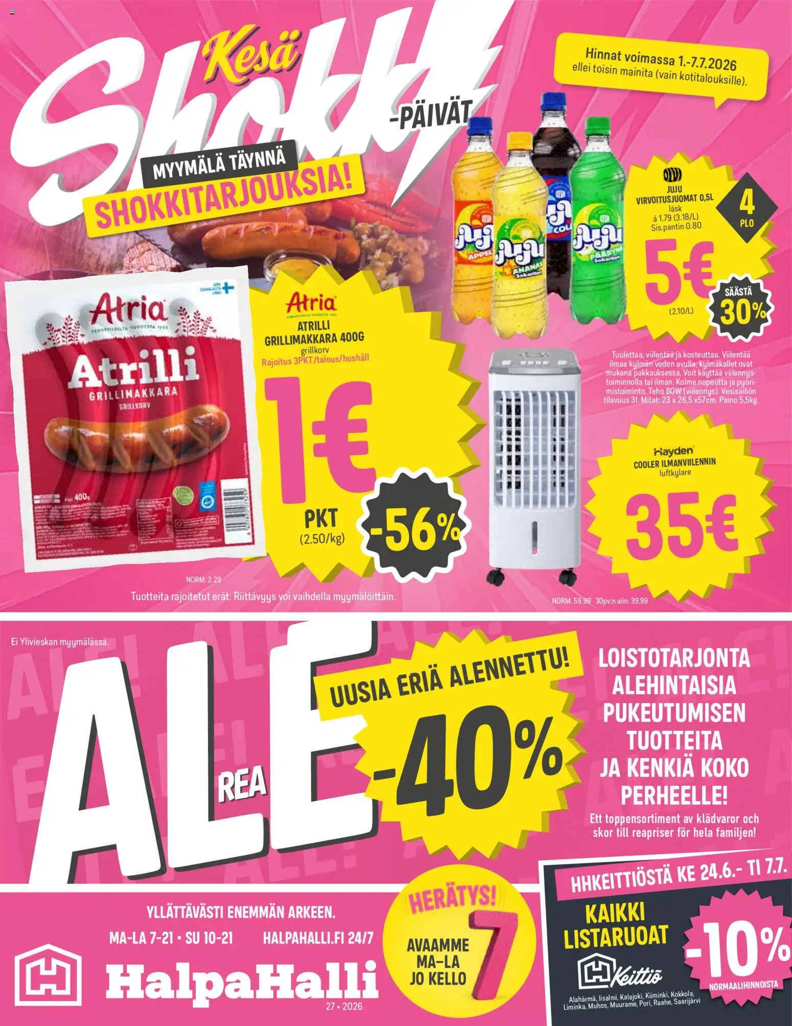 Halpa Halli tarjoukset – voimassa 01/07/2026 alkaen | Sivu: 1