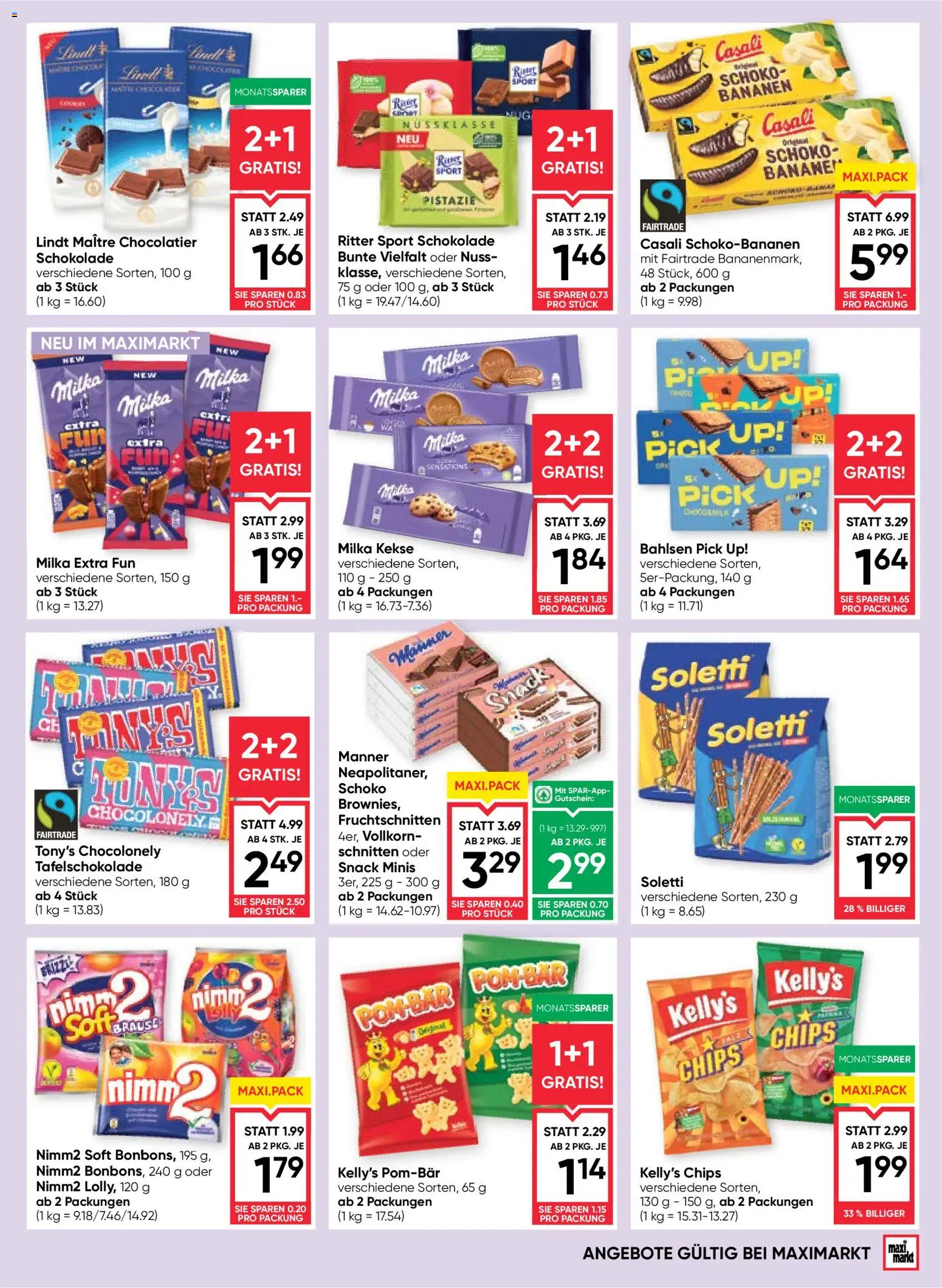 Maximarkt Flugblatt gültig ab 03.09.2026 | Seite: 11 | Produkte: Pistazie, Kekse, Schokolade, Bananen