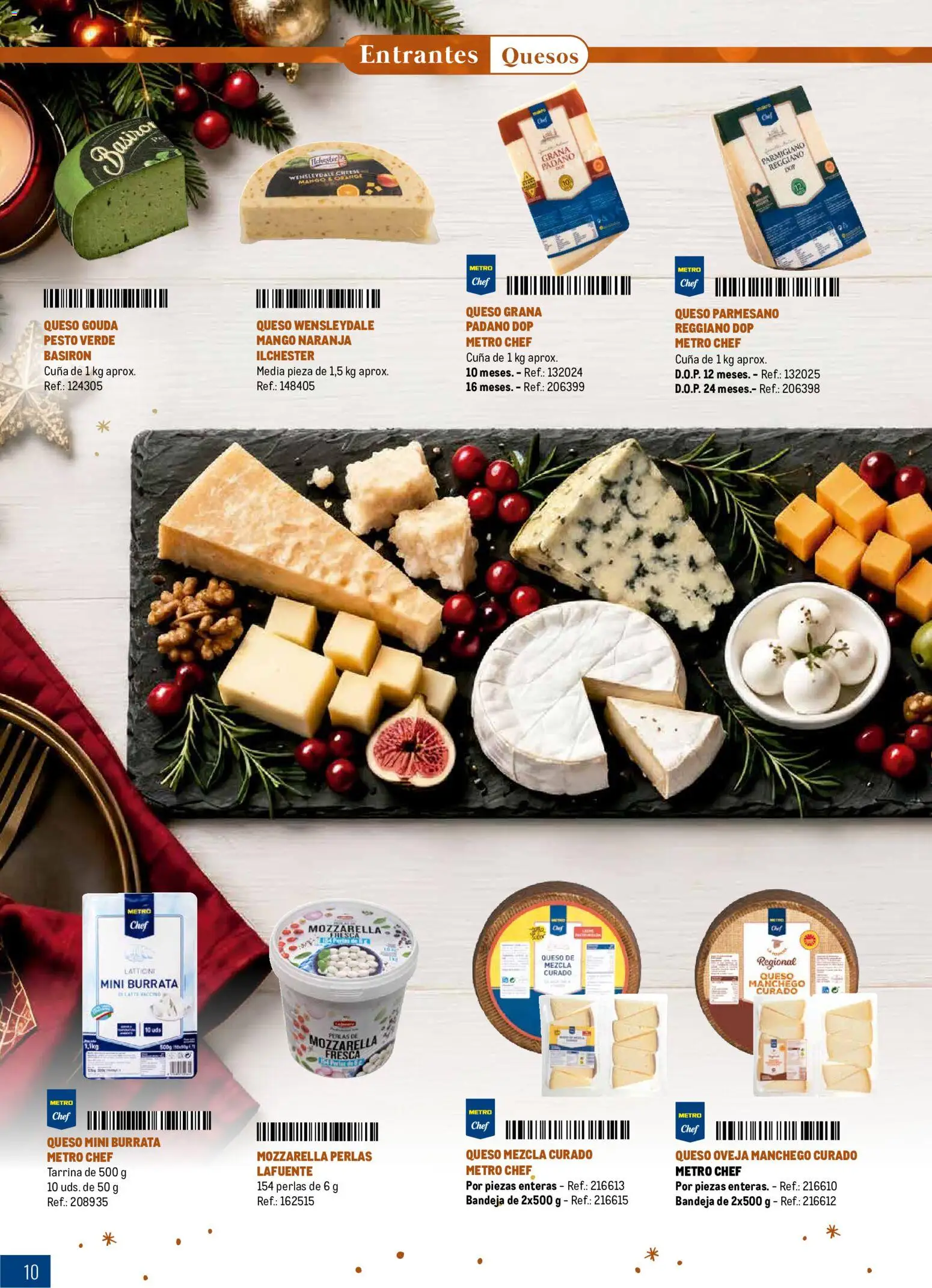 Makro Navidad │ válido desde el 08/10/2026 | Página: 10 | Productos: Pesto, Queso parmesano, Queso Gouda, Cuna