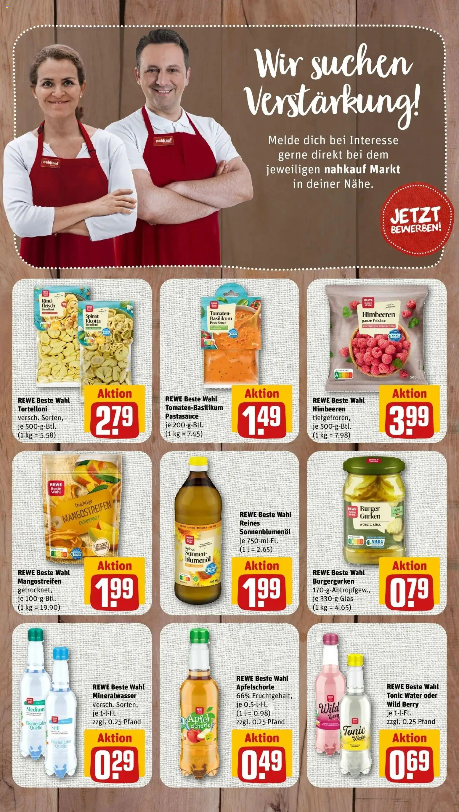REWE Prospekt ab 31.08.2026 zum Blättern » Angebote | Seite: 7 | Produkte: Himbeeren, Äpfel, Mineralwasser, Fleisch