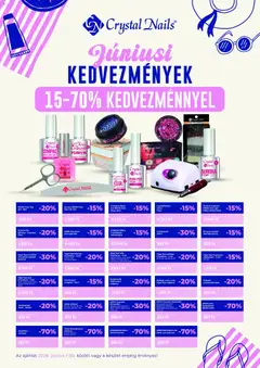Crystal Nails akciós újság - amely érvényes a következő dátumtól: 01.06.2026