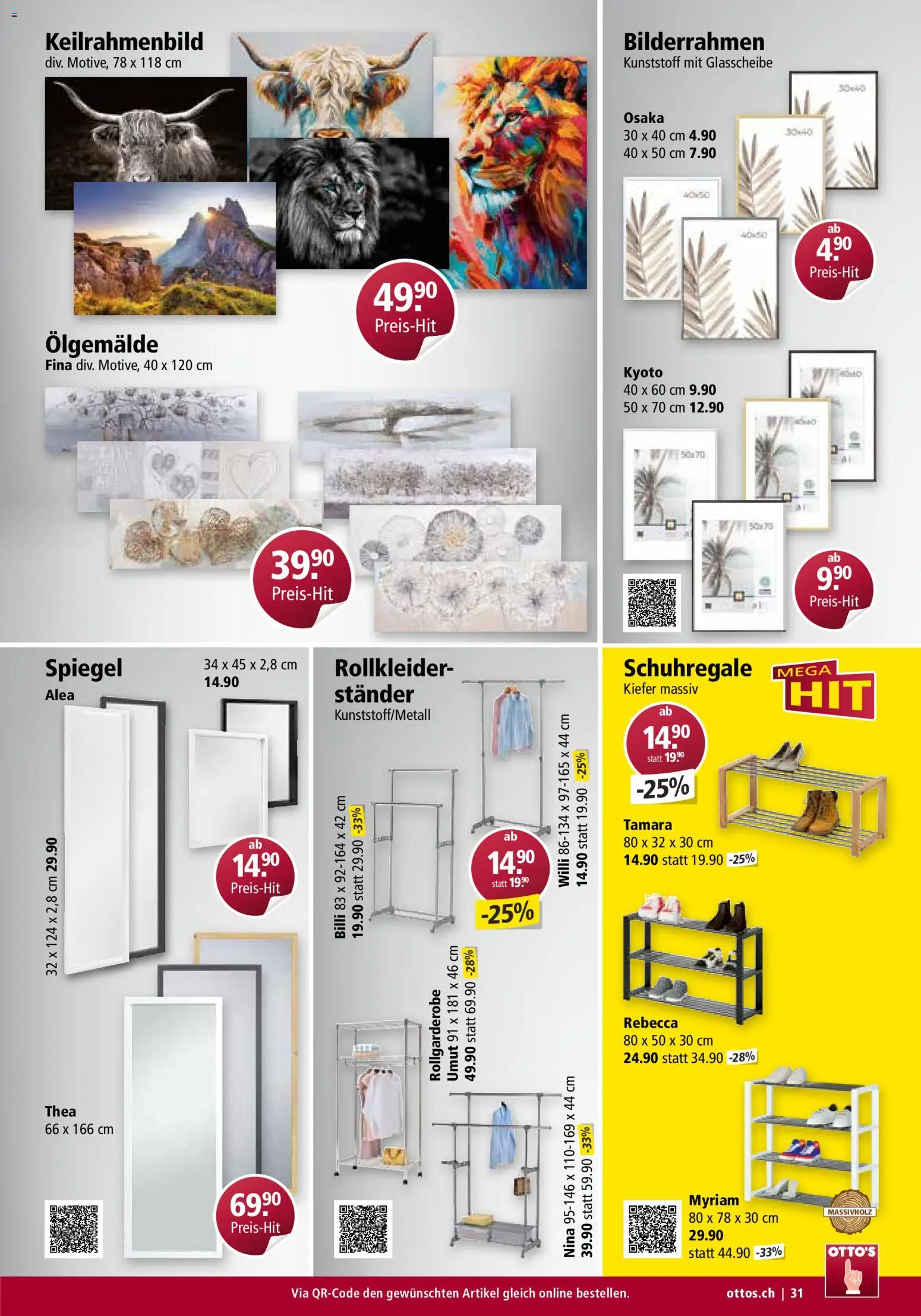 Otto's Aktionen Möbelflyer – gültig ab 01.09.2026 | Seite: 31 | Produkte: Spiegel