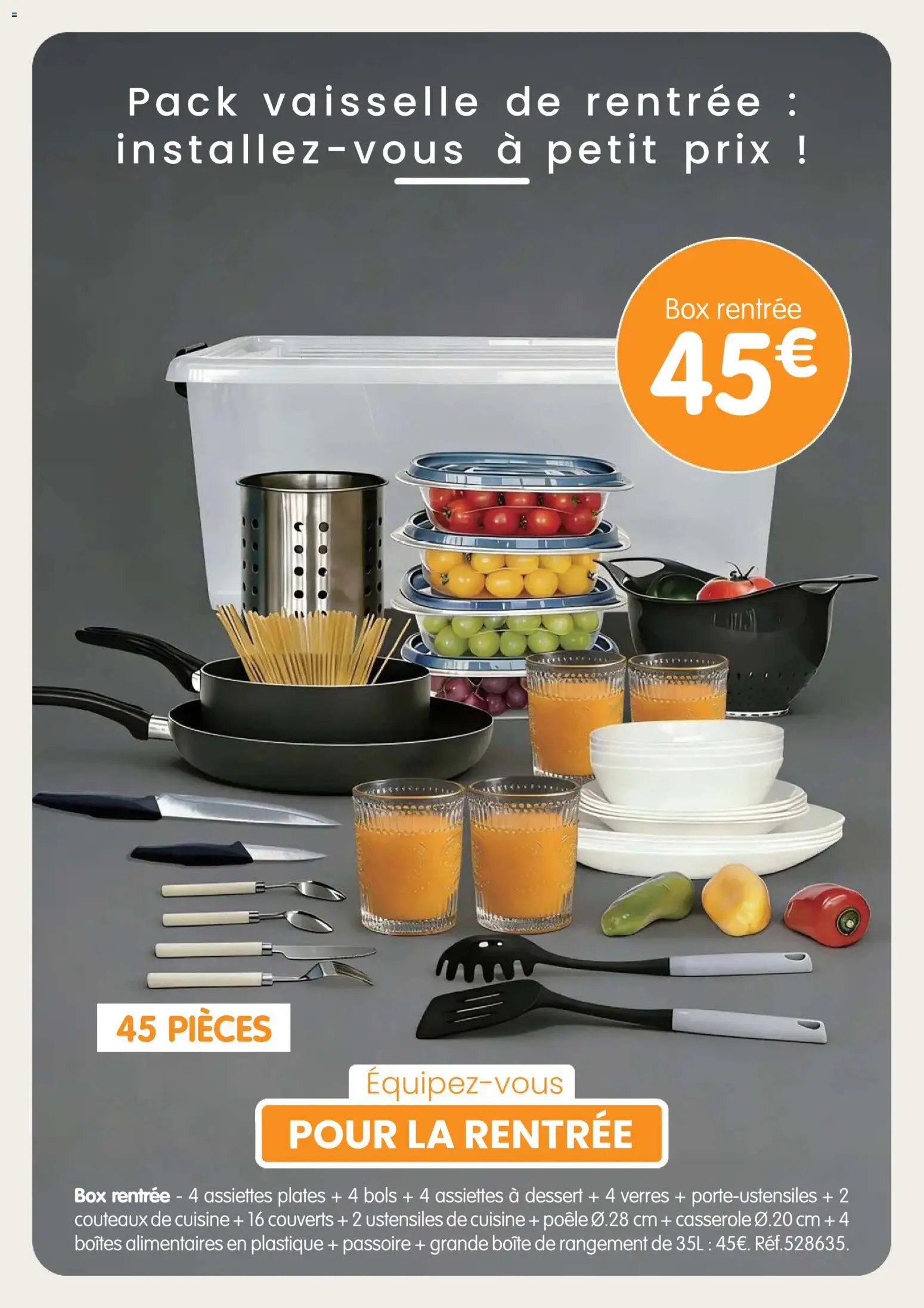 {H1} | Page: 7 | Produits: Couverts, Poêle, Dessert, Boîte de rangement