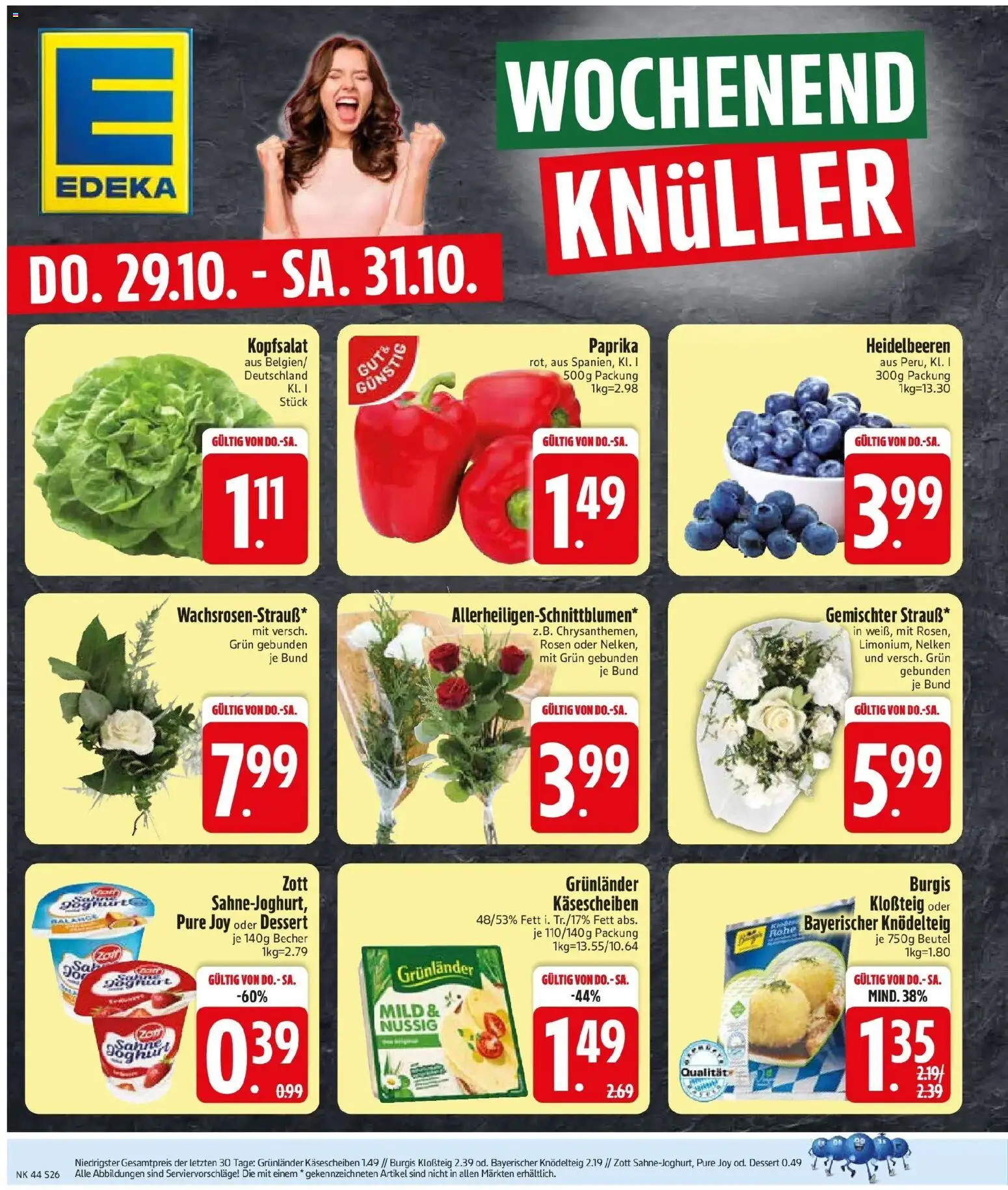 Edeka Prospekt Unterföhring (ab 26.10.2026) » Angebote Online | Seite: 30 | Produkte: Heidelbeeren, Paprika, Grunlander