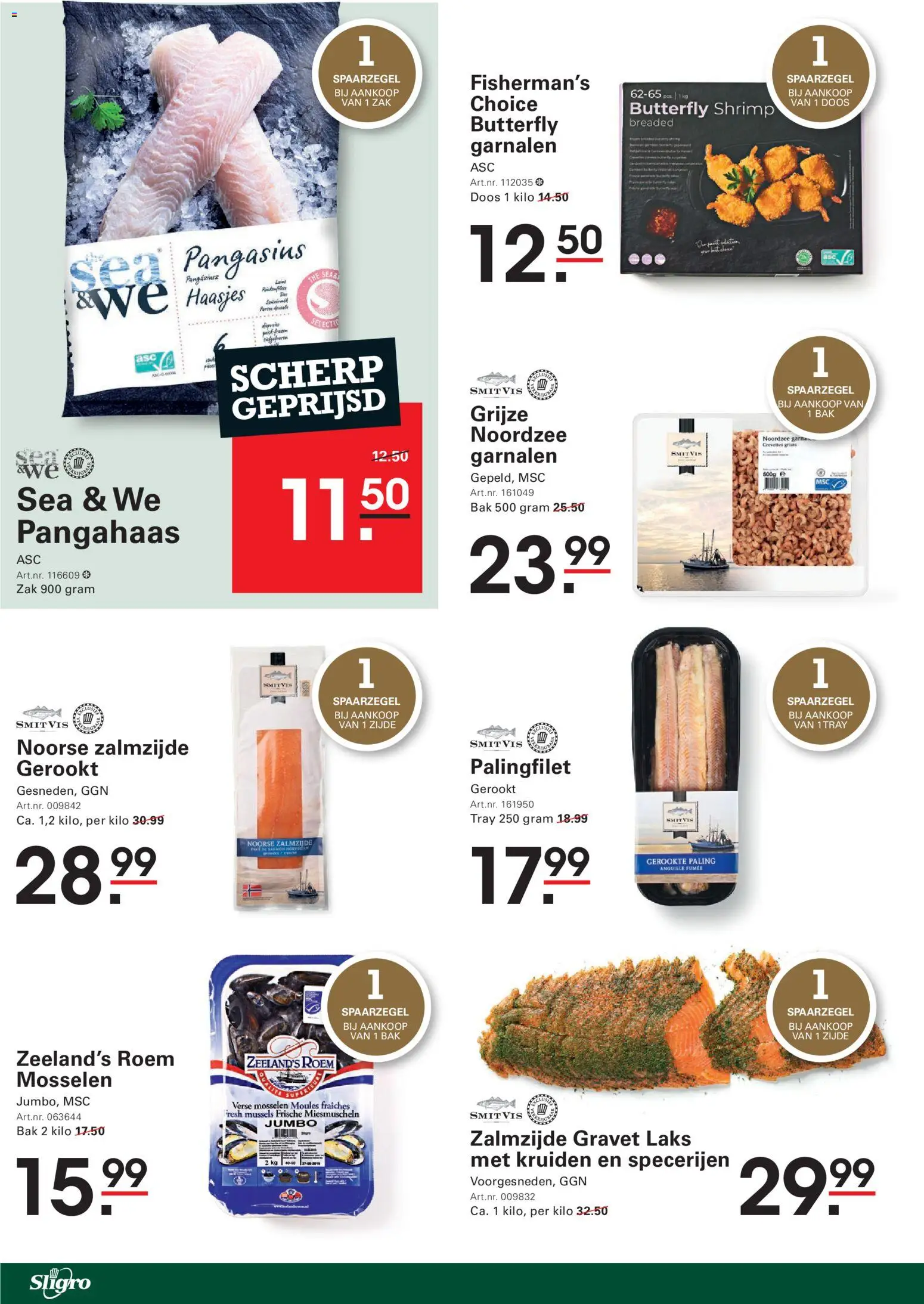 {H1} | Pagina: 36 | Producten: Mosselen, Zak, Kruiden, Garnalen