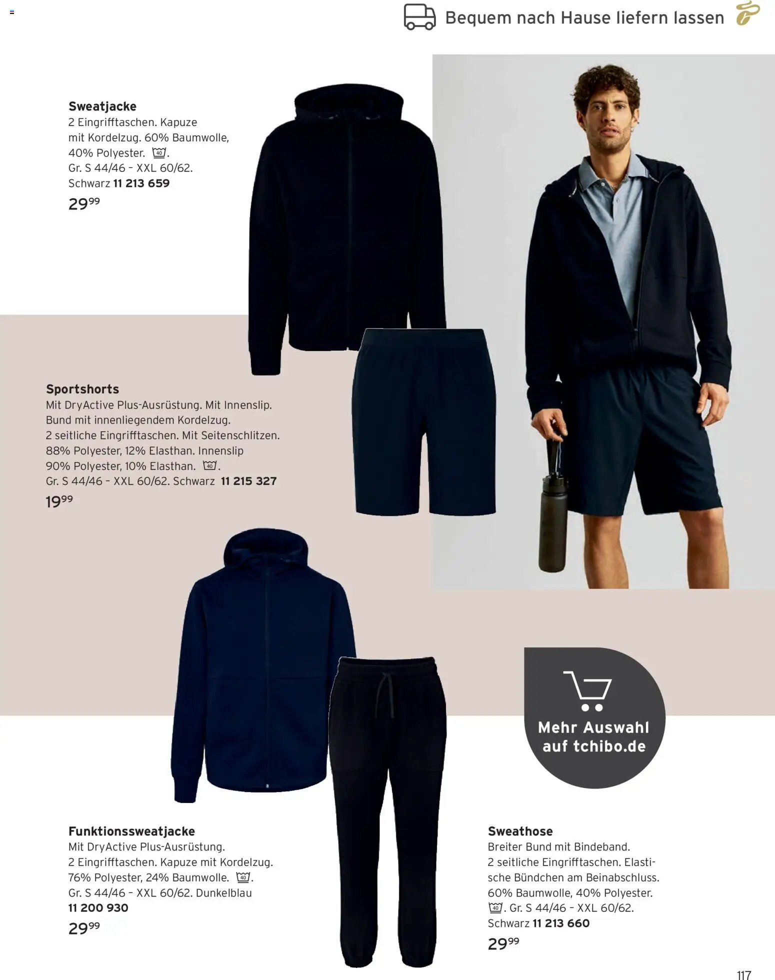 Angebote Tchibo – gültig ab 08.10.2026 | Seite: 117 | Produkte: Sweathose, Sweatjacke