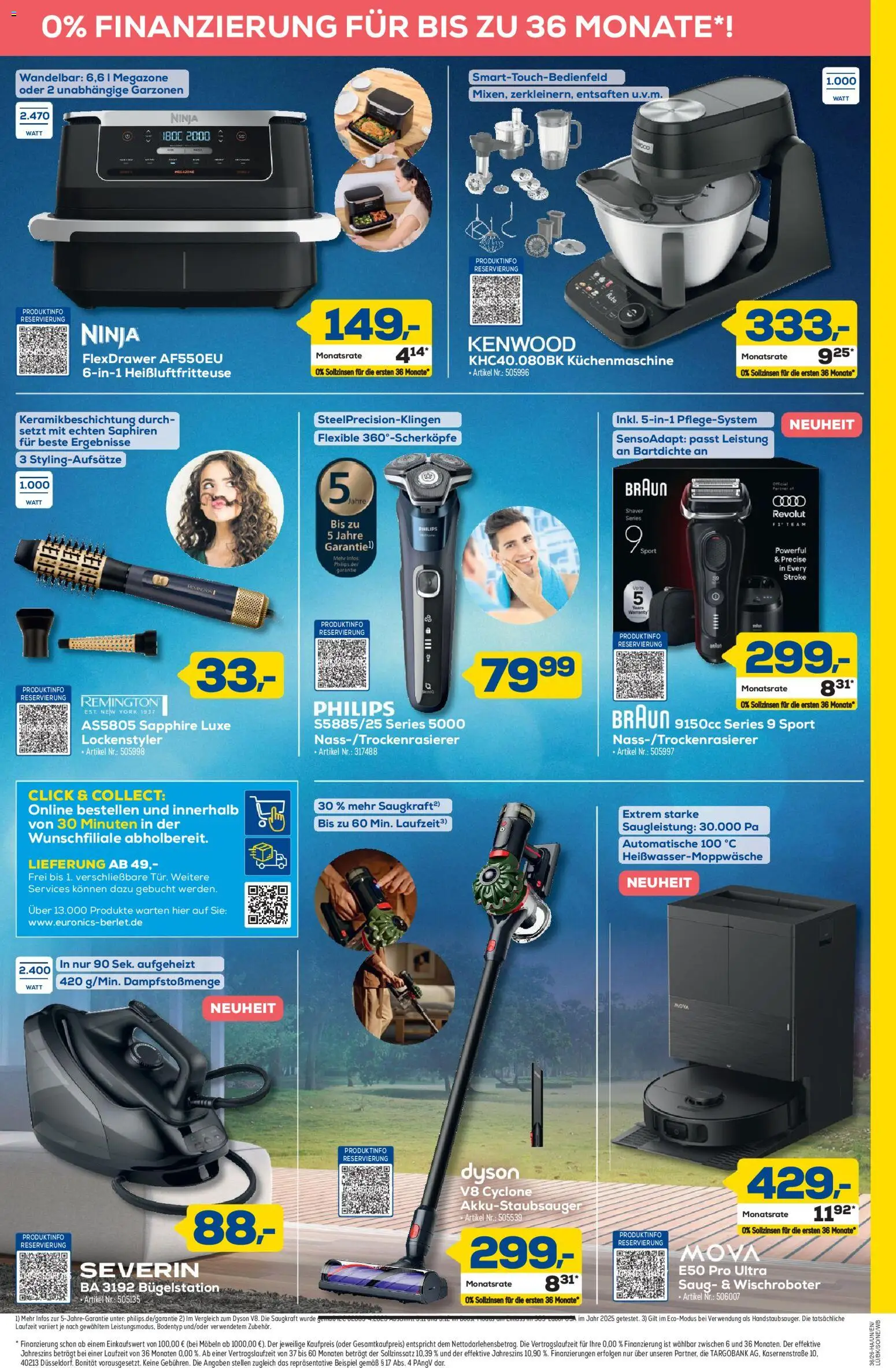 Euronics Prospekt Berlet – gültig ab 27.08.2026 | Seite: 7 | Produkte: Philips, Dyson, Heißluftfritteuse