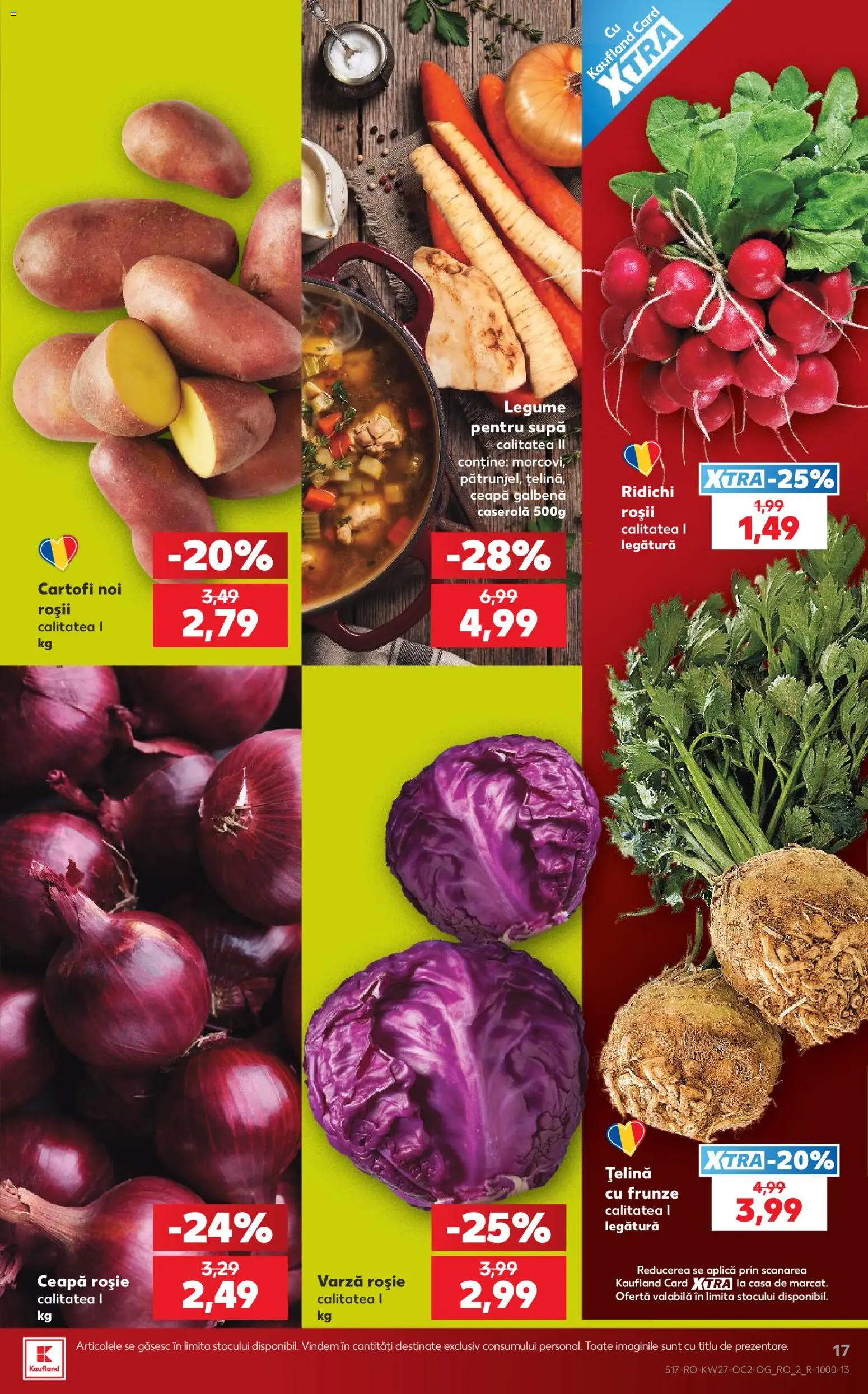 Noul catalog Kaufland – valabil de la 01.07.2026 | Pagină: 17 | Produse: Ceapă galbenă, Țelină, Ceapă, Legume