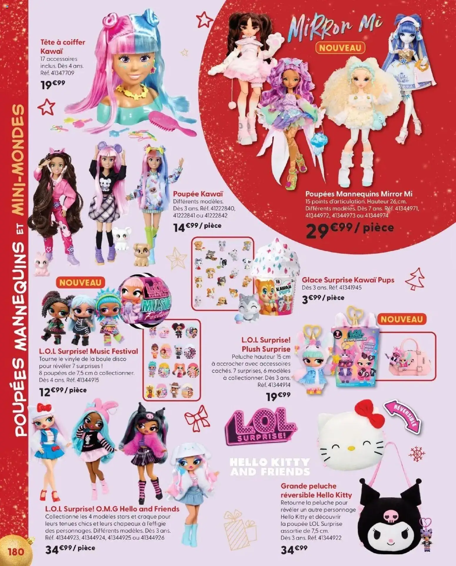 La Grande Récré - LE NOËL DE TOUTES LES PASSIONS à partir du 14/10/2026 - promo en ligne | Page: 180 | Produits: Poupée, Tête à coiffer, Peluche, Poupée LOL