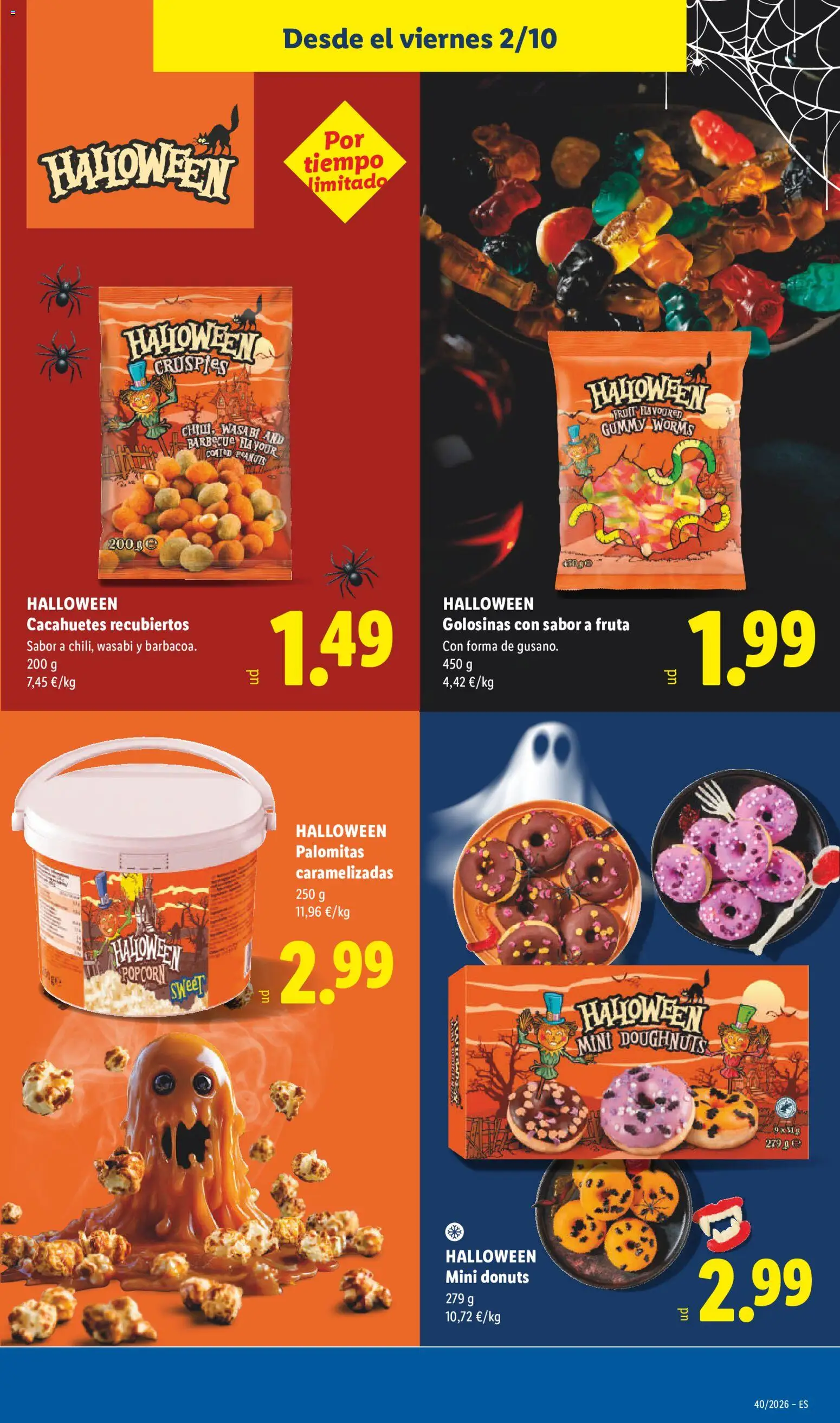 Lidl folleto Halloween │ válido desde el 02/10/2026 | Página: 11 | Productos: Palomitas, Fruta, Golosinas, Donuts