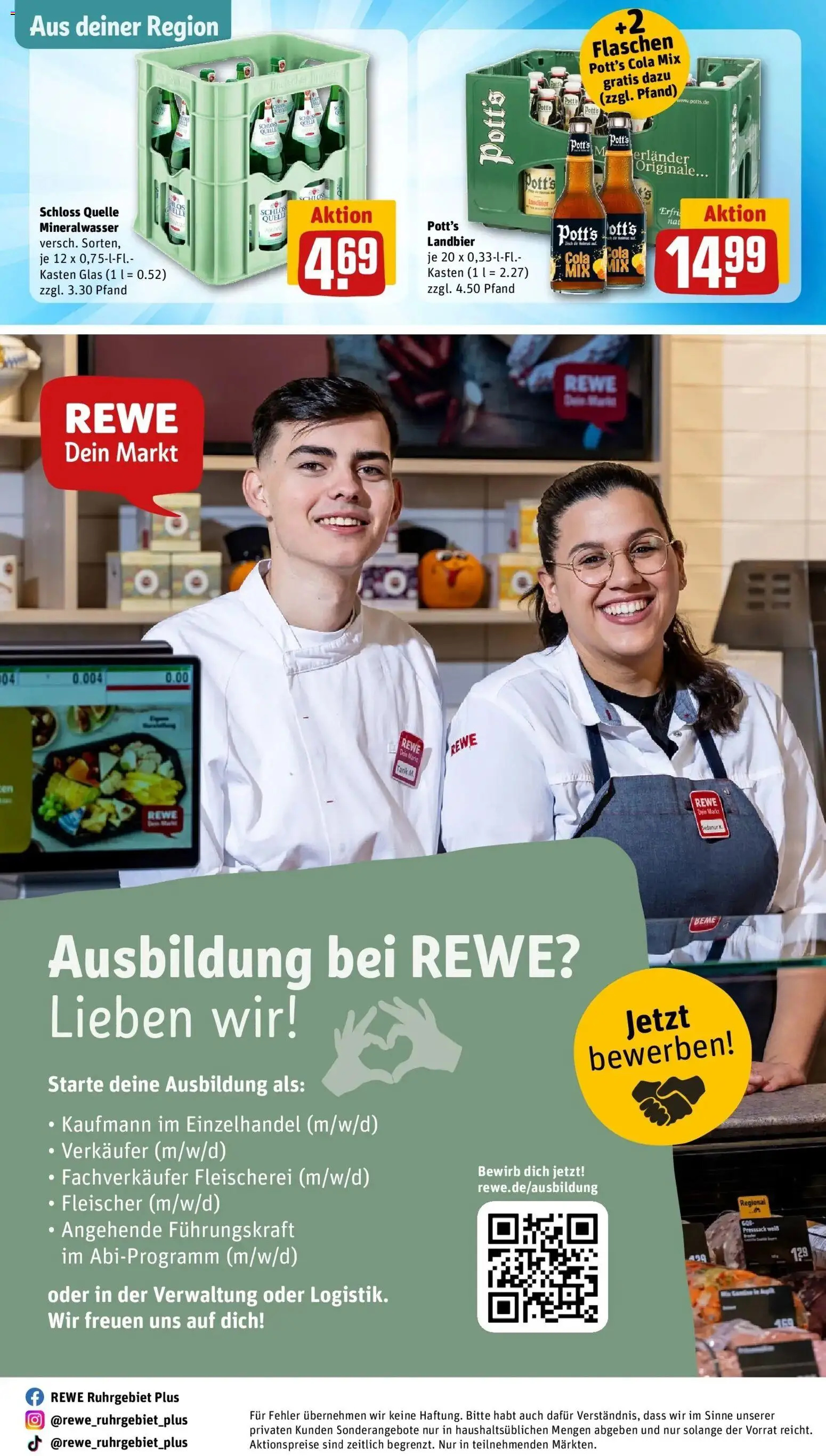 Rewe Prospekt Oberhausen	 – gültig ab 04.05.2026 | Seite: 34 | Produkte: Cola, Mineralwasser