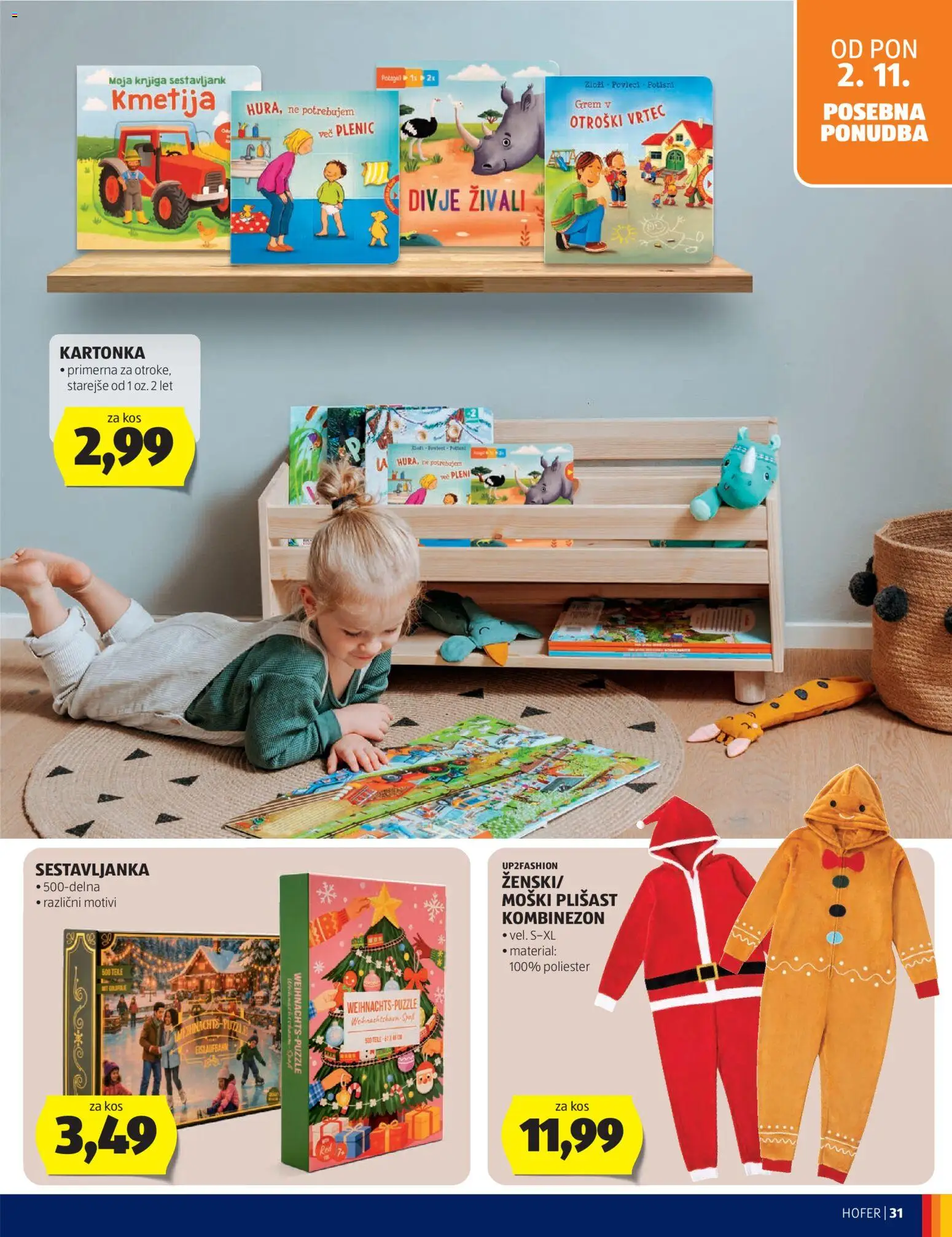 Hofer SI katalog | vrijedi od 28.10.2026 | Stranica: 23 | Proizvodi: Kombinezon, Knjiga