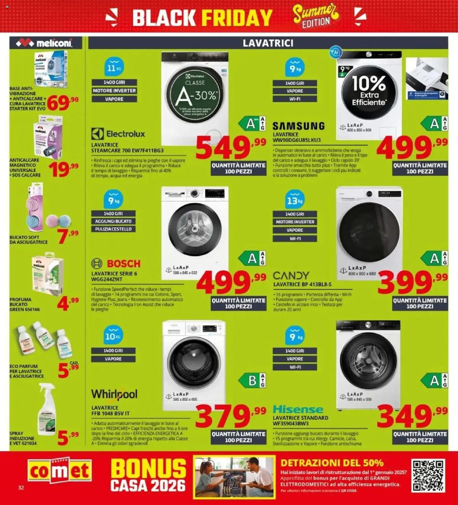 Nuovo Comet - Summer Black Friday da Comet! dal 04/06/2026 > offerte anteprima 🛍️ | Pagina: 32 | Prodotti: Ammorbidente, Anticalcare, Lavatrice, Asciugatrice