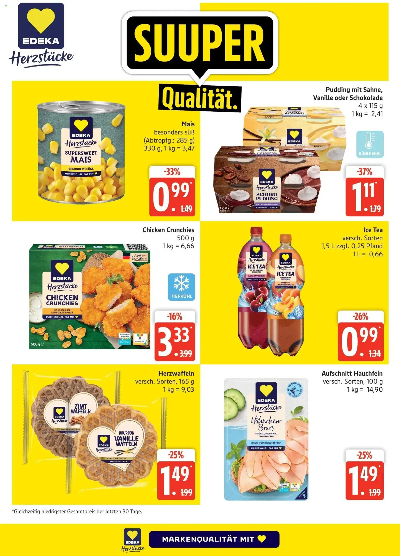 Edeka Prospekt Stralsund (ab 31.08.2026) » Angebote Online | Seite: 4 | Produkte: Cornflakes, Schokolade, Vanille, Sahne