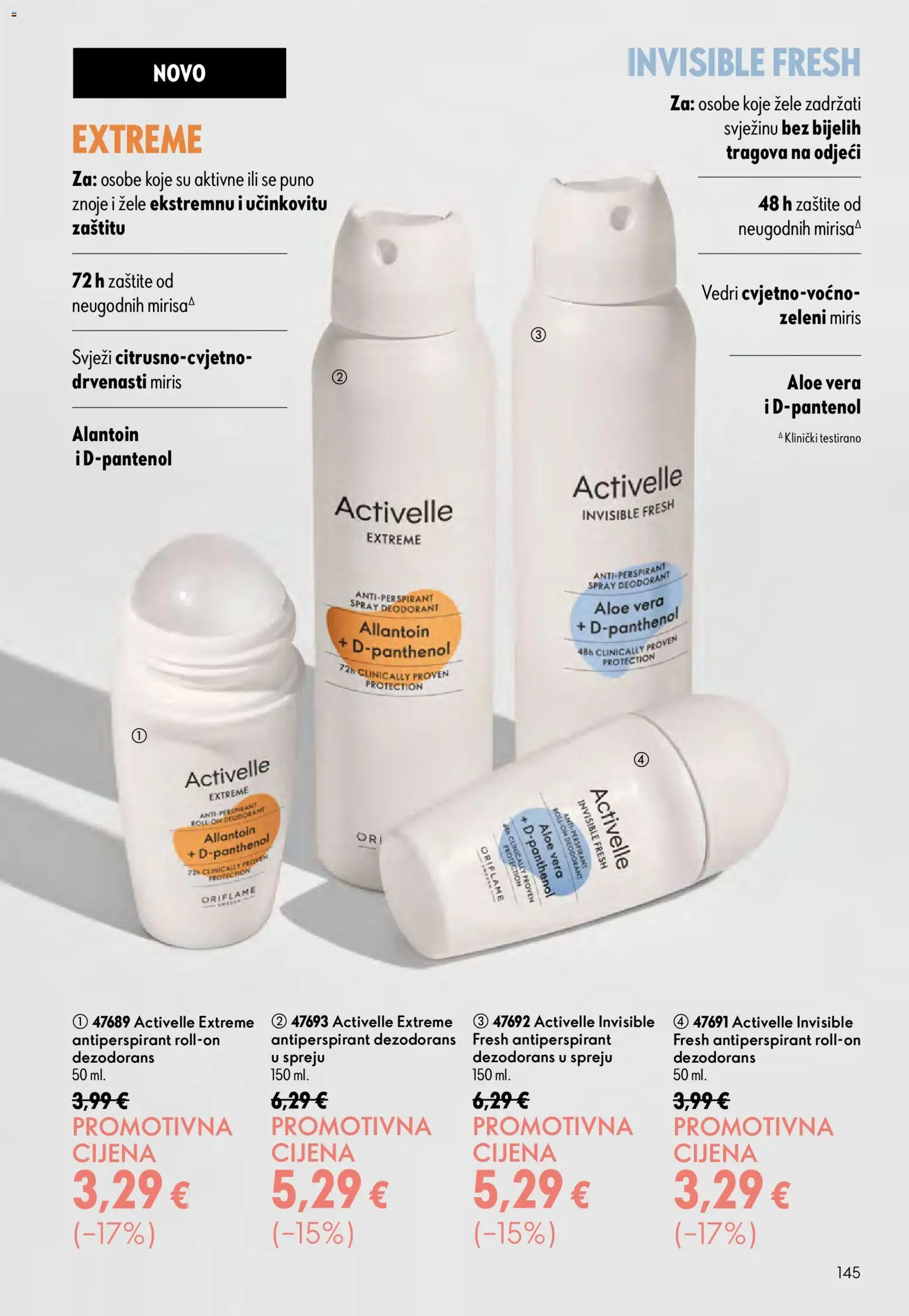 Oriflame katalog | vrijedi od 24.06.2026 | Stranica: 145 | Proizvodi: Roll on, Miris, Dezodorans, Antiperspirant