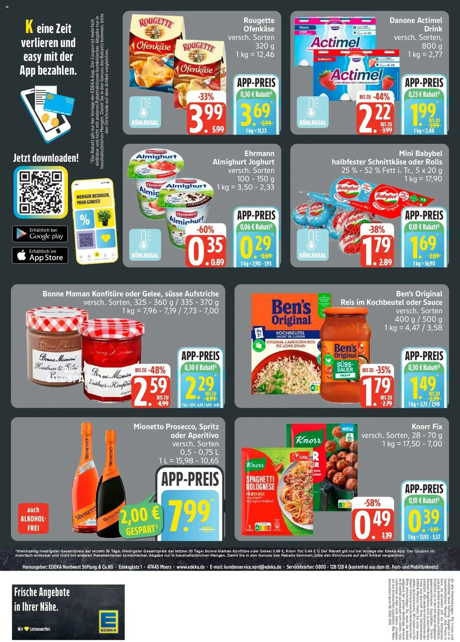 Edeka Prospekt Ostseebad Ahrenshoop (ab 28.09.2026) » Angebote Online | Seite: 4 | Produkte: Knorr, Alkohol, Babybel, Reis