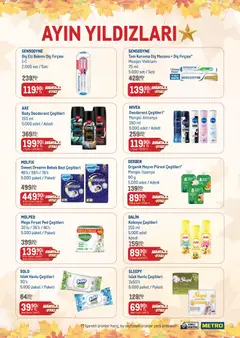 01 Eylül 2026 tarihinden itibaren geçerli olan Metro kataloğu önizlemesi | Sayfa: 3 | Ürünler: Deodorant, Diş fırçası, Organik meyve, Meyve