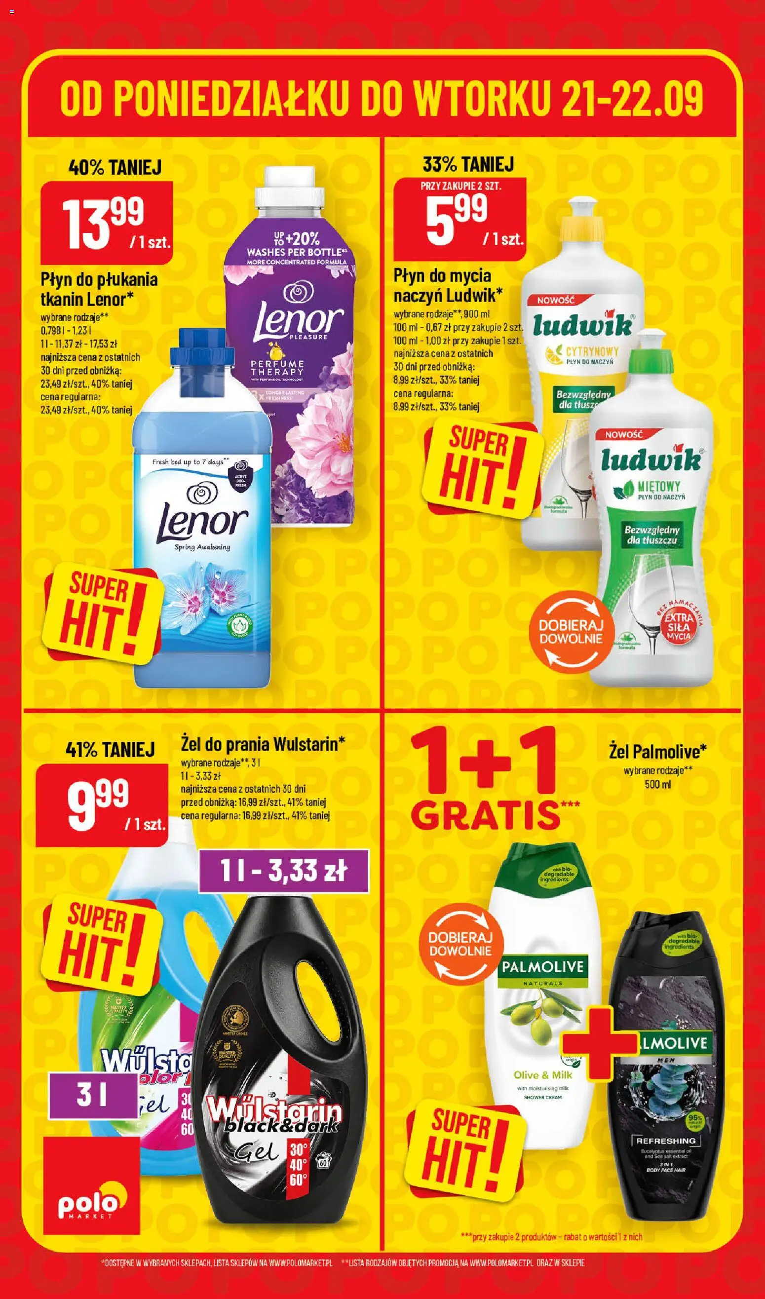 POLOmarket gazetka - Super Hity od 21.09.2026 | Strona: 6 | Produkty: Płyn do płukania, Body, Żel do prania