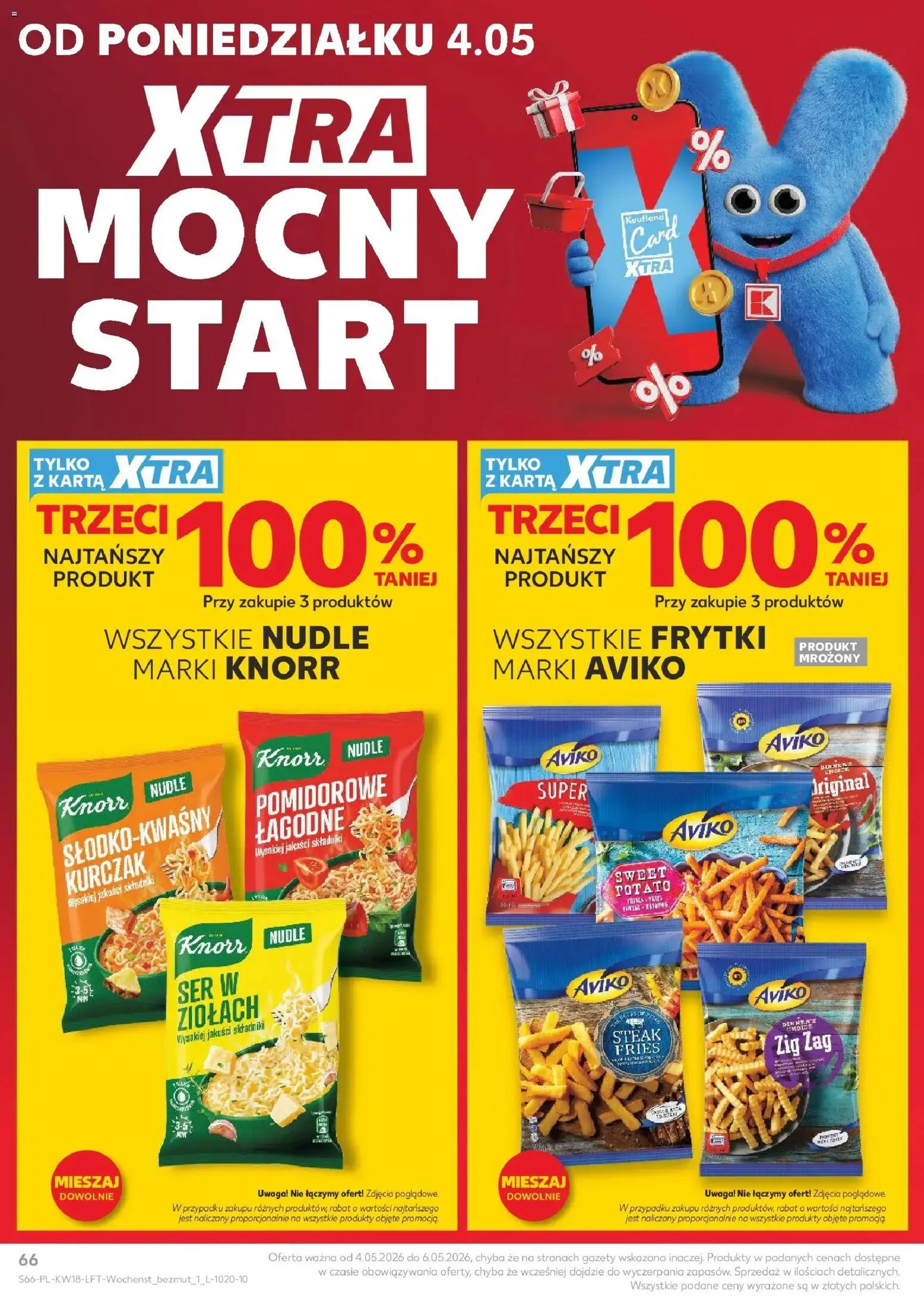 Kaufland - Kaufland Gazetka Tygodnia ważna do 06.05 od 28.04.2026 | Strona: 66 | Produkty: Karta, Kurczak, Ser, Frytki