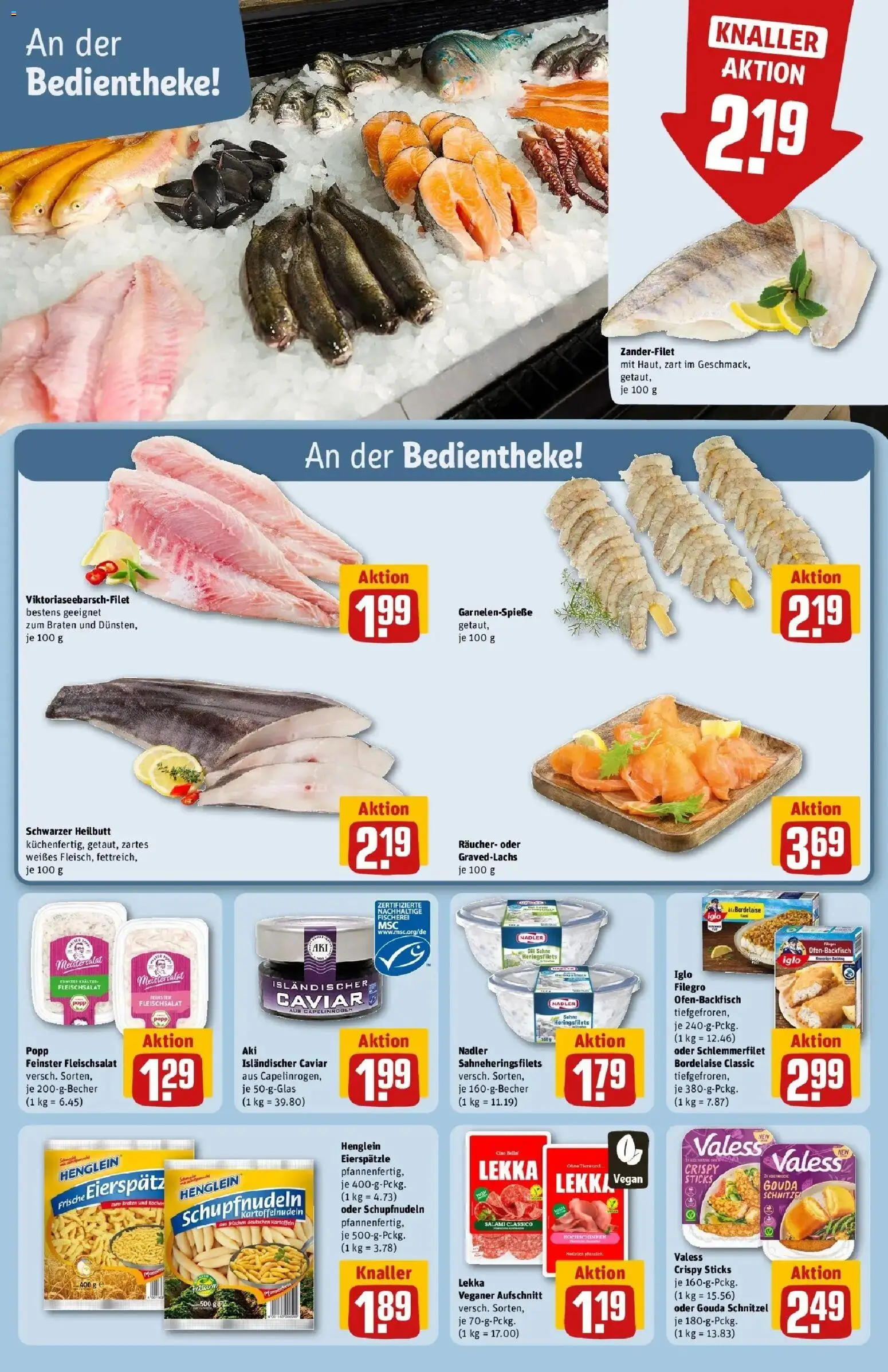 REWE Prospekt ab 05.10.2026 zum Blättern » Angebote | Seite: 14 | Produkte: Iglo, Schnitzel, Dill, Salami