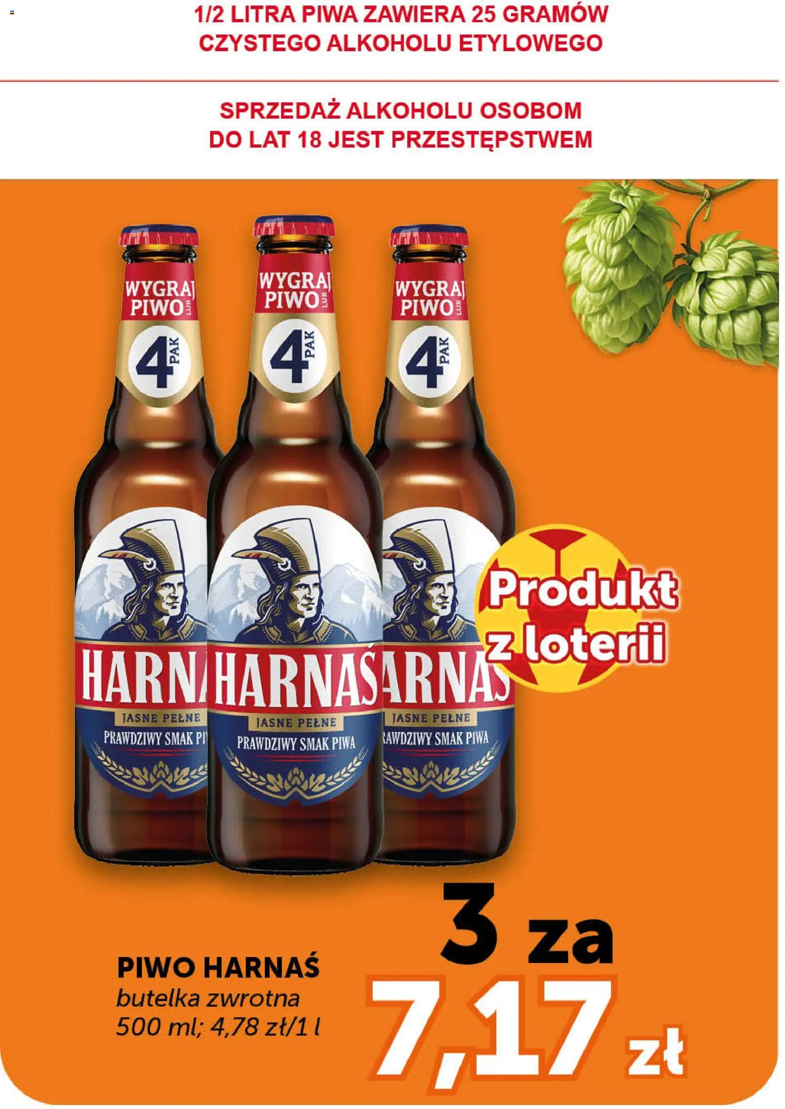 Groszek gazetka od 18.06.2026 | Strona: 6 | Produkty: Harnaś, Piwo