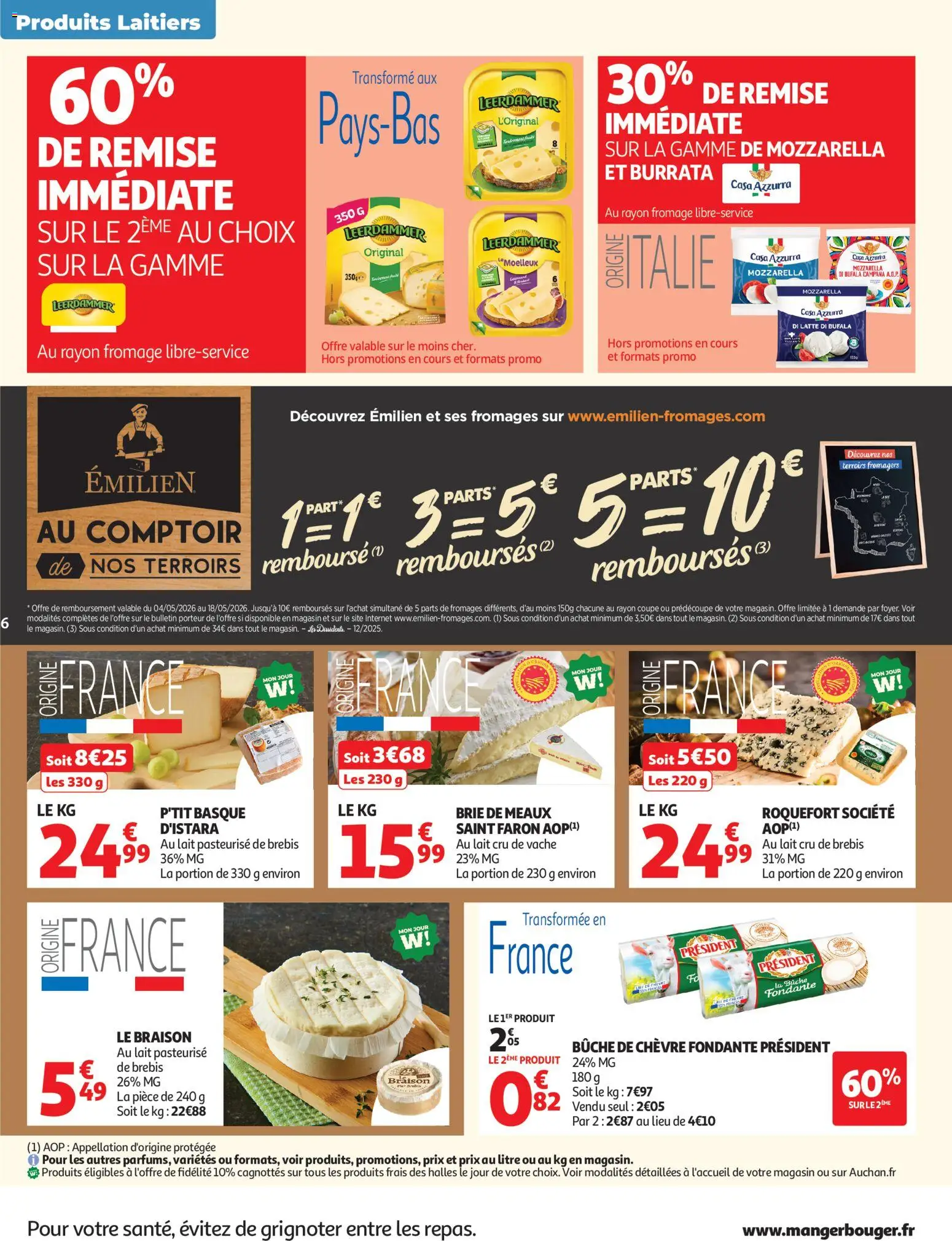{H1} | Pagina: 6 | Producten: Brie, NOS, Mozzarella, La