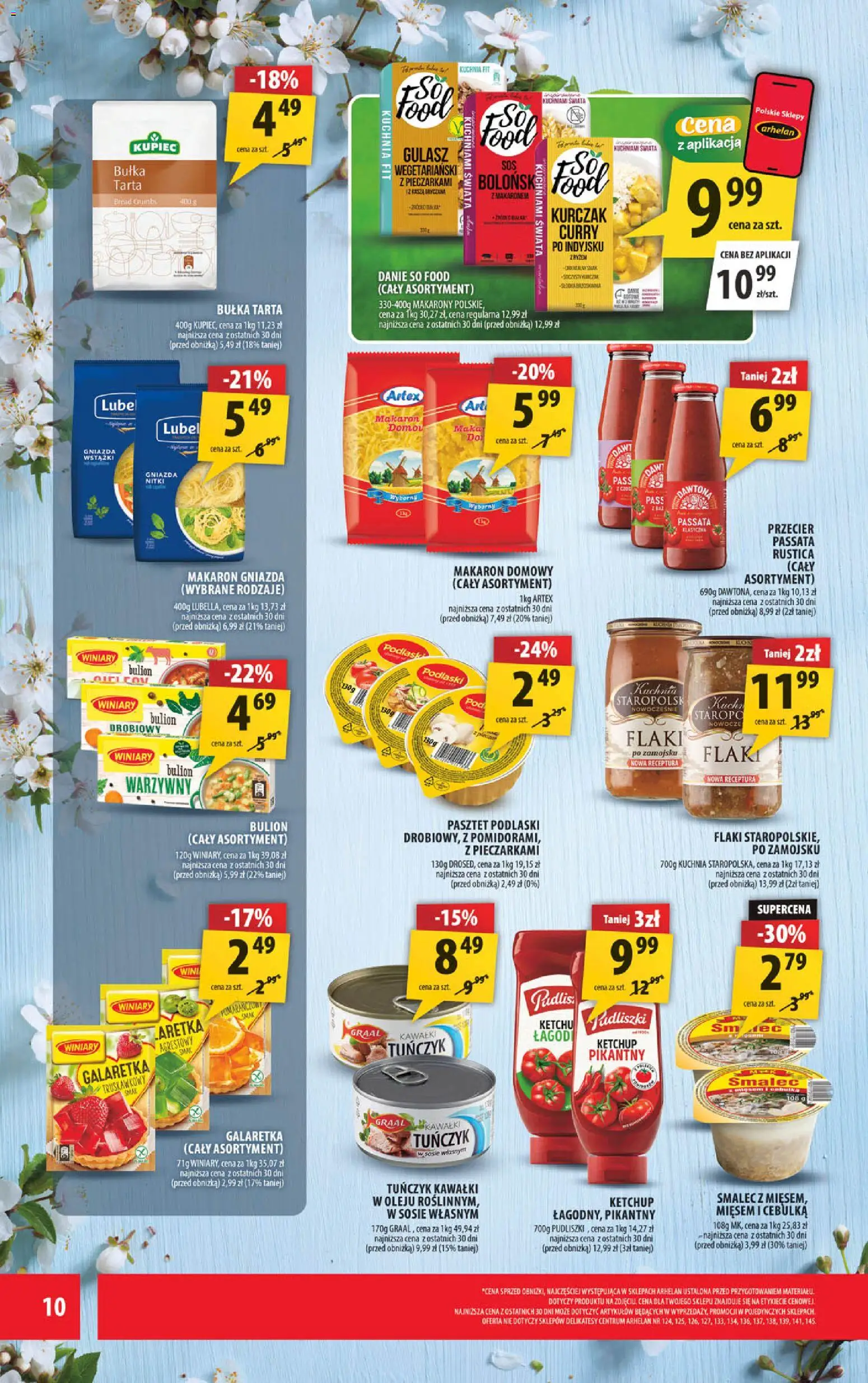 Arhelan gazetka od 22.05.2026 | Strona: 10 | Produkty: Tuńczyk w sosie własnym, Galaretka, Delikatesy, Flaki