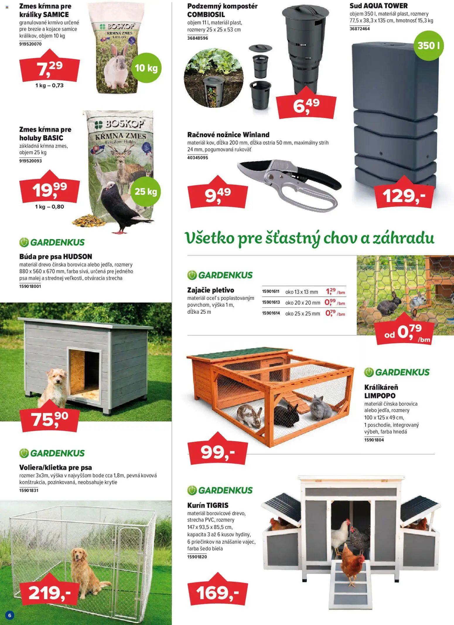Nové Kinekus akcie – leták je platný od 01.04.2026 | Strana: 6 | Produkty: Pletivo
