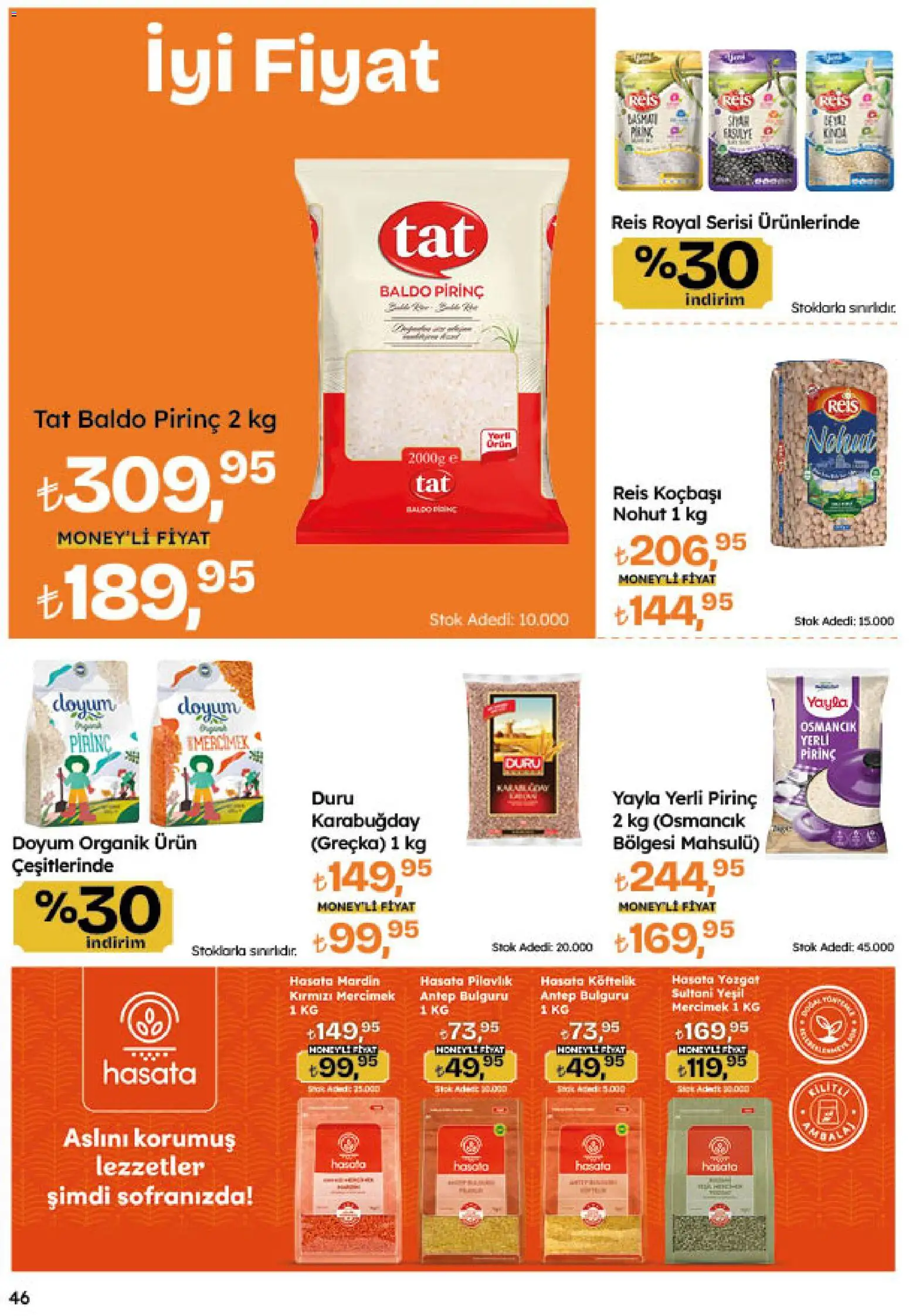 Migros Katalog - 5M Migroskop Dijital - 20 Ağustos 2026 tarihinden itibaren geçerlidir | Sayfa: 46 | Ürünler: Mercimek, Pirinç