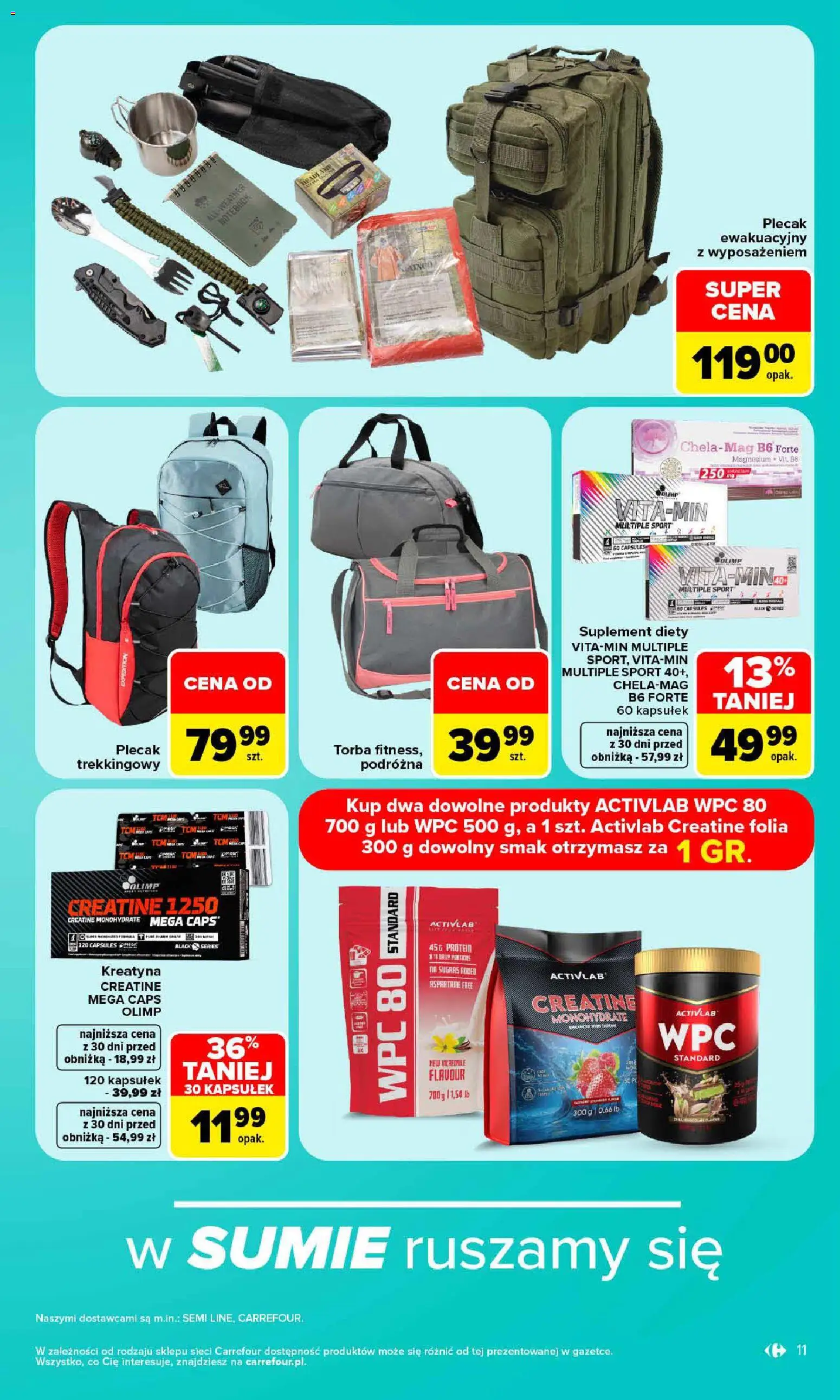 Carrefour gazetka - Same okazje od 19.10.2026 | Strona: 11 | Produkty: Plecak, Torba, Folia