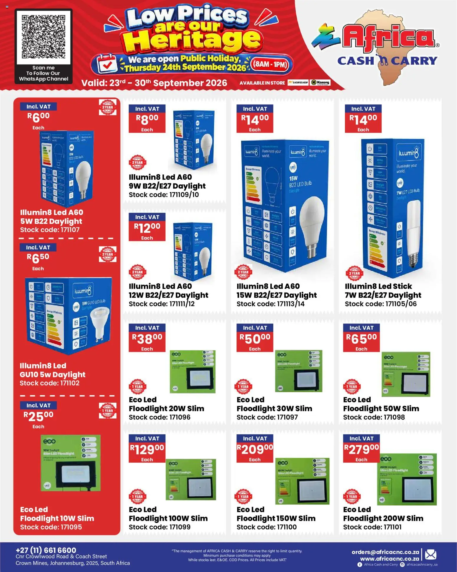 New Africa Cash & Carry catalogue – valid from 23/09/2026 | Page: 40 | Products: Stock