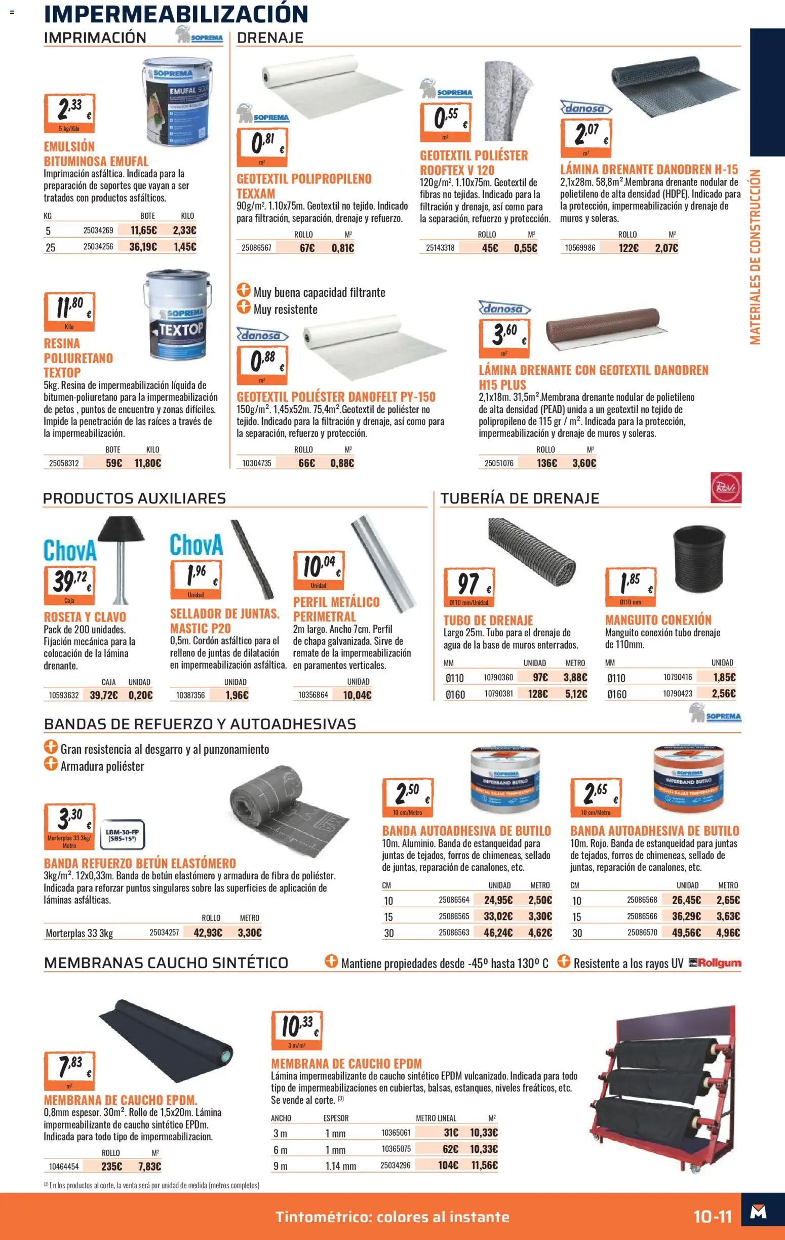 Obramat - Reformas Otono Imprenta Almacenes 37 Vilanova 2026 │ válido desde el 09/10/2026 | Página: 11 | Productos: Agua, Caja