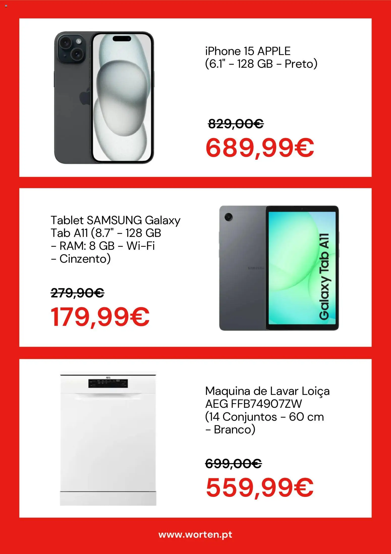 Worten Black Friday │ válido de 28/10/2026 | Página: 2 | Produtos: Máquina de lavar, Máquina de lavar loiça, Tablet