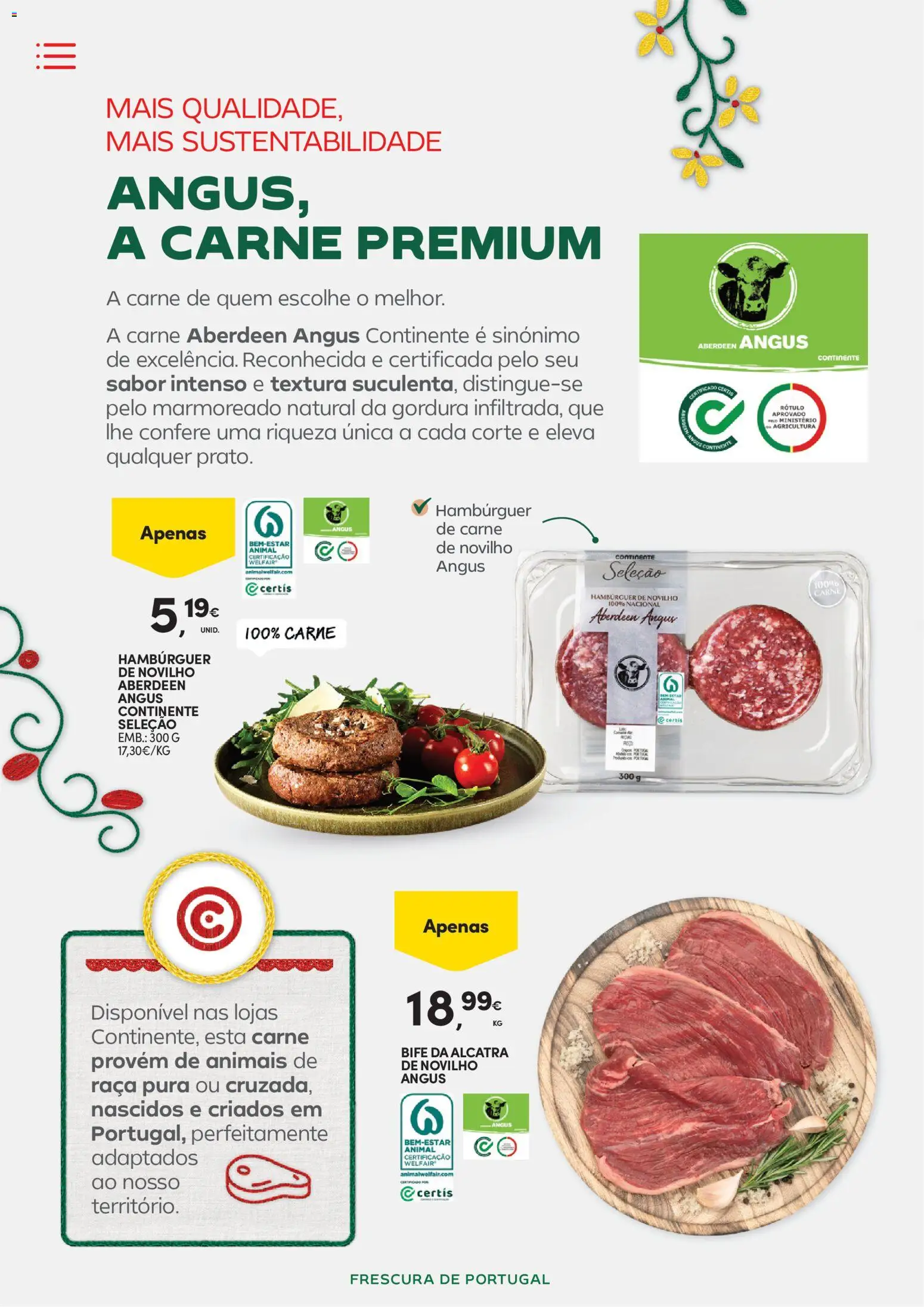 Continente - Frescura de Portugal Direto da origem │ válido de 05.05.2026 | Página: 16 | Produtos: Hambúrguer, Carne