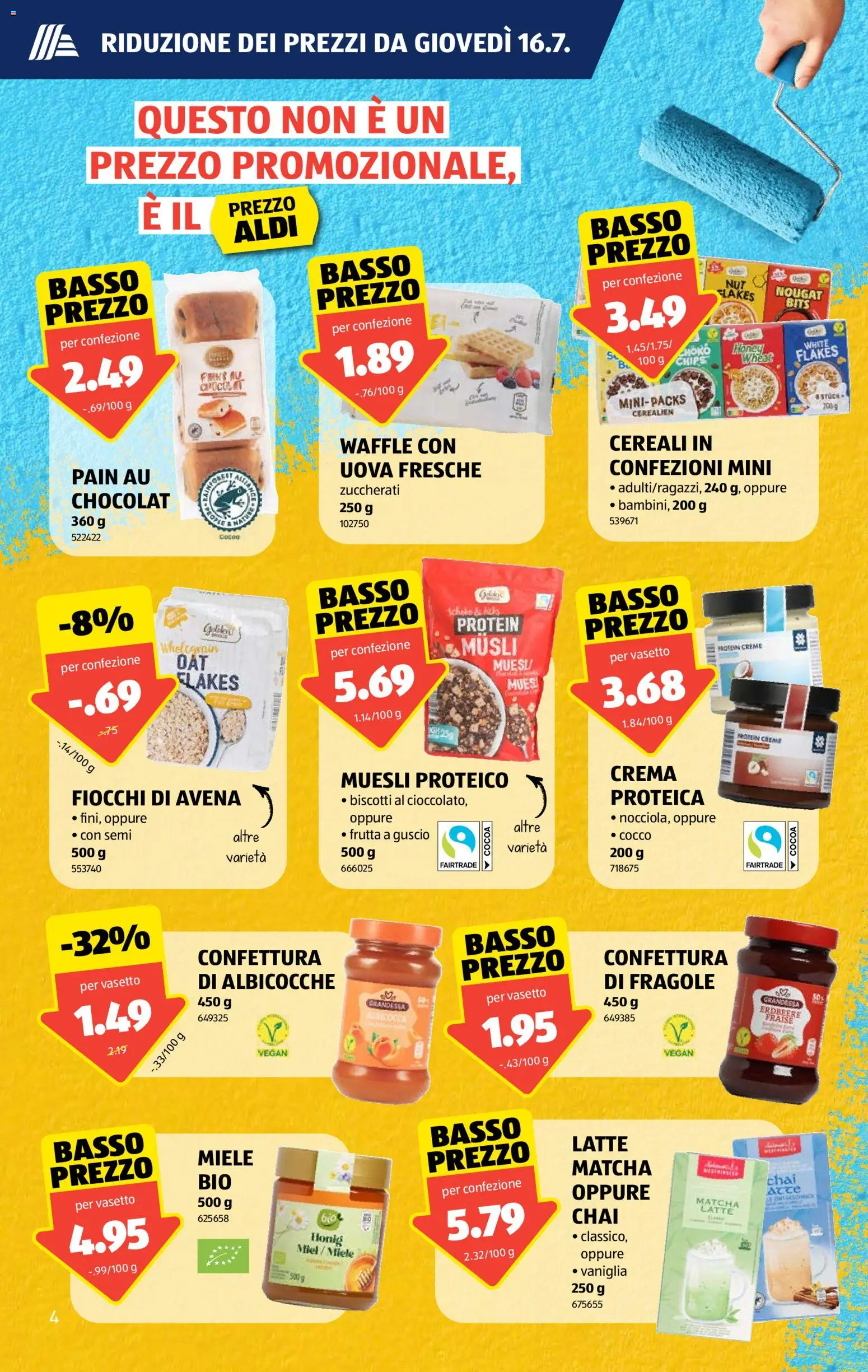 Aldi aktionen IT – gültig ab 16.07.2026 | Seite: 4 | Produkte: Chips, Miele, Creme
