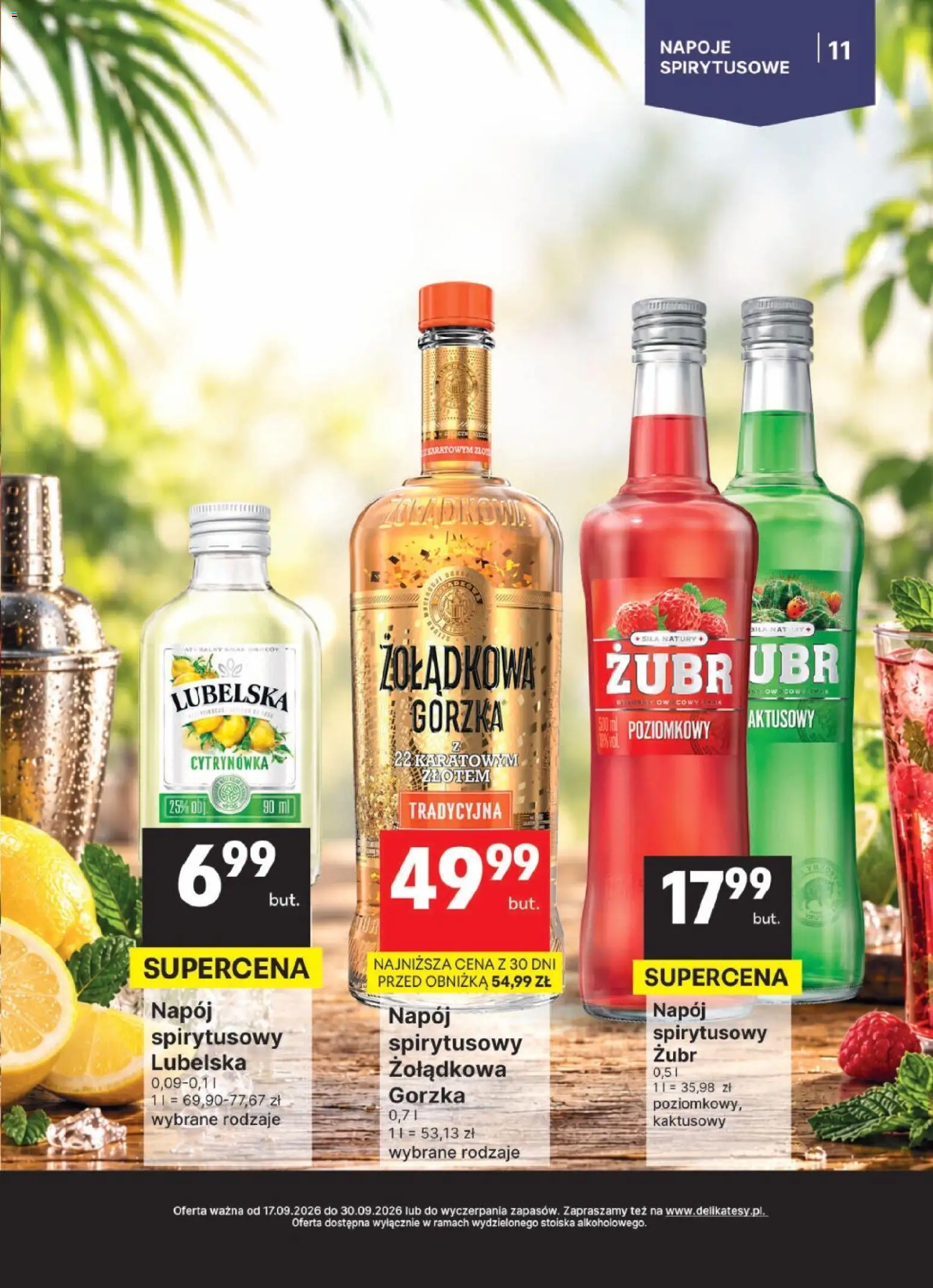 Delikatesy Centrum gazetka - DeliBarek od 17.09.2026 | Strona: 11 | Produkty: Napoje