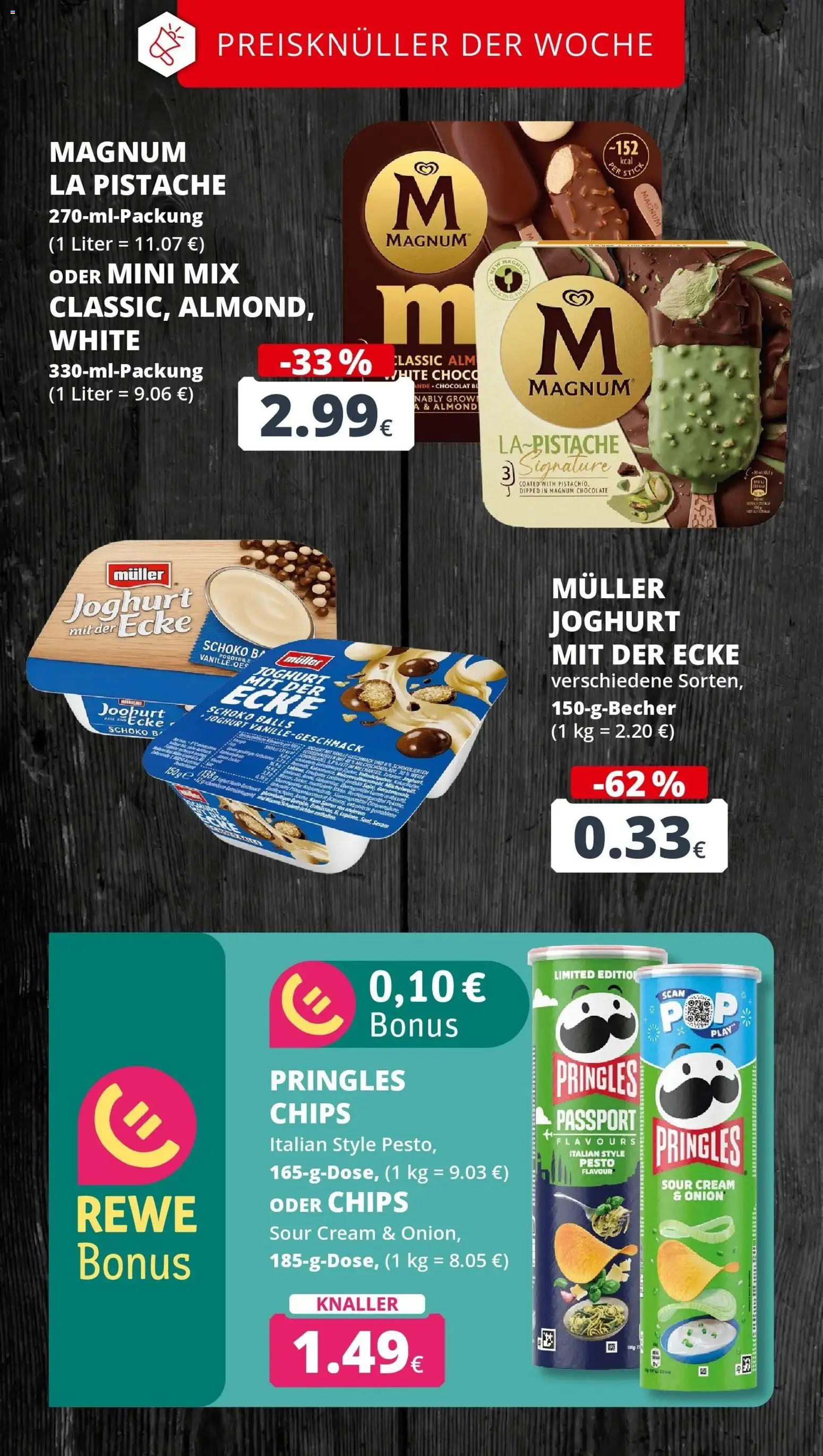 REWE Prospekt ab 28.09.2026 zum Blättern » Angebote | Seite: 3 | Produkte: Joghurt, Pringles, Chips