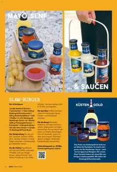 Famila Nordwest myTime August 2026 ab 01.08.2026 gültig | Seite: 16 | Produkte: Burger, Salz, Chili, Salat